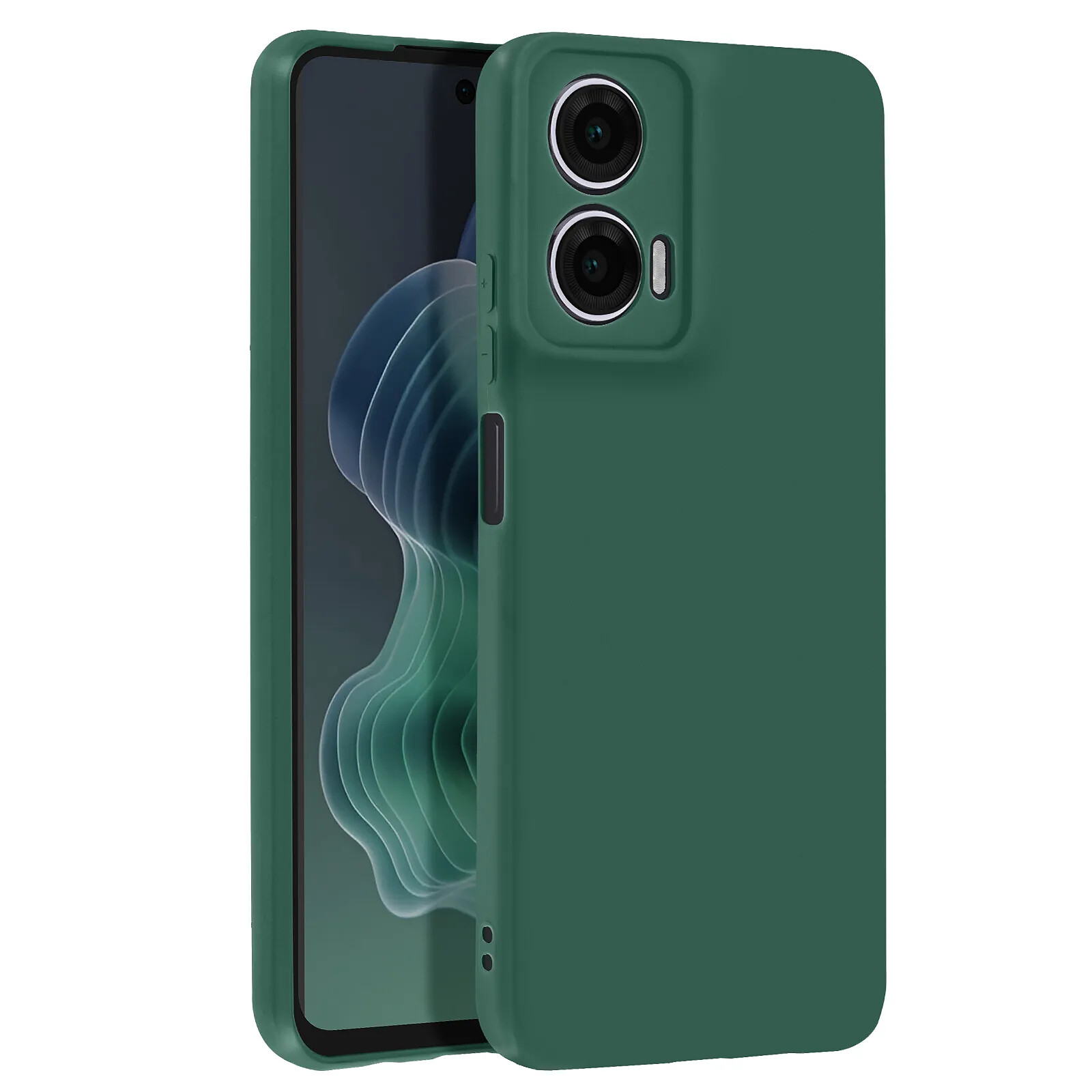 Avizar Coque pour Motorola Moto G35 Silicone Souple Mat