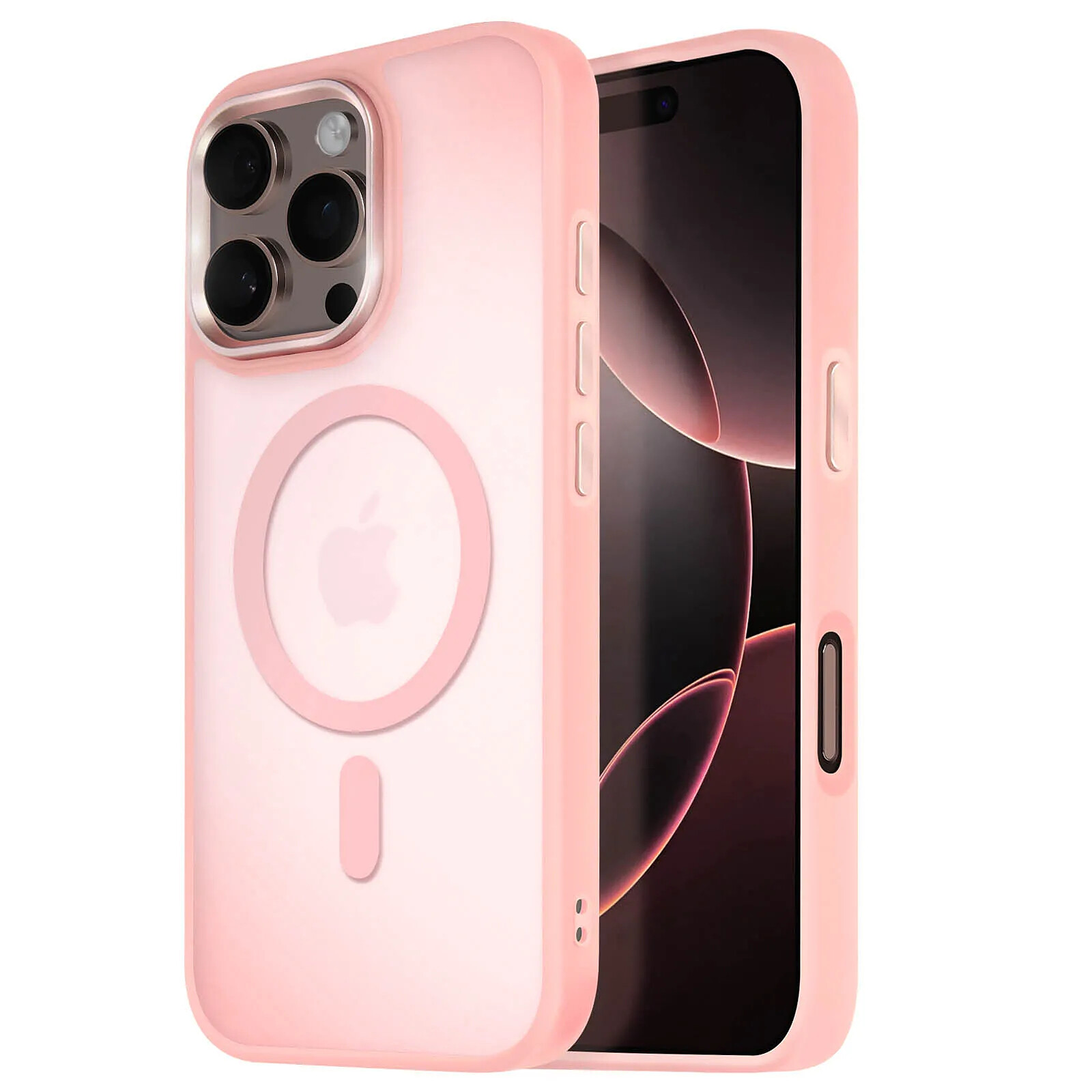 Avizar Coque MagSafe pour iPhone 16 Pro Max Dos Mat Givré Contour