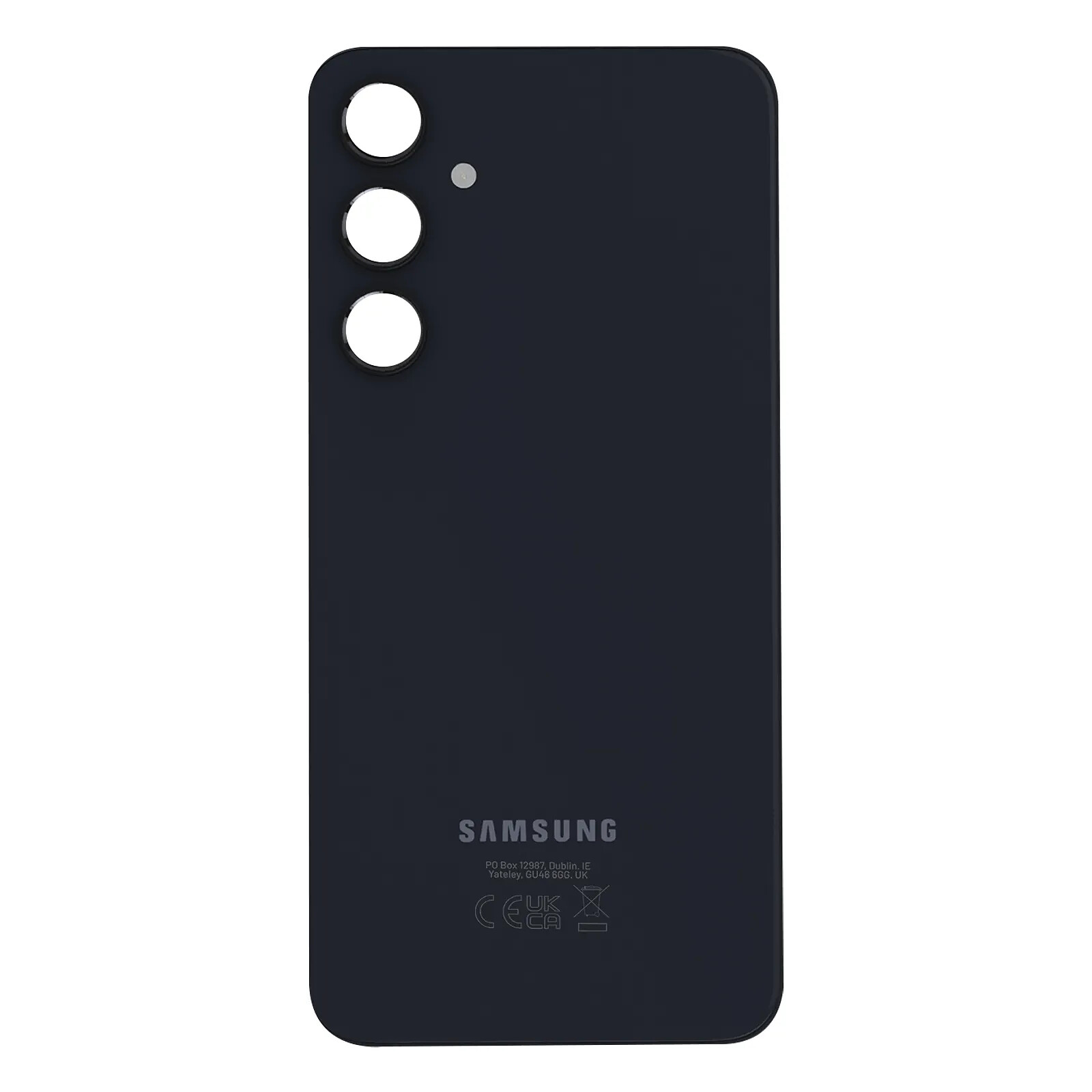 Clappio Vitre arrière de remplacement pour Samsung Galaxy A35 Noir