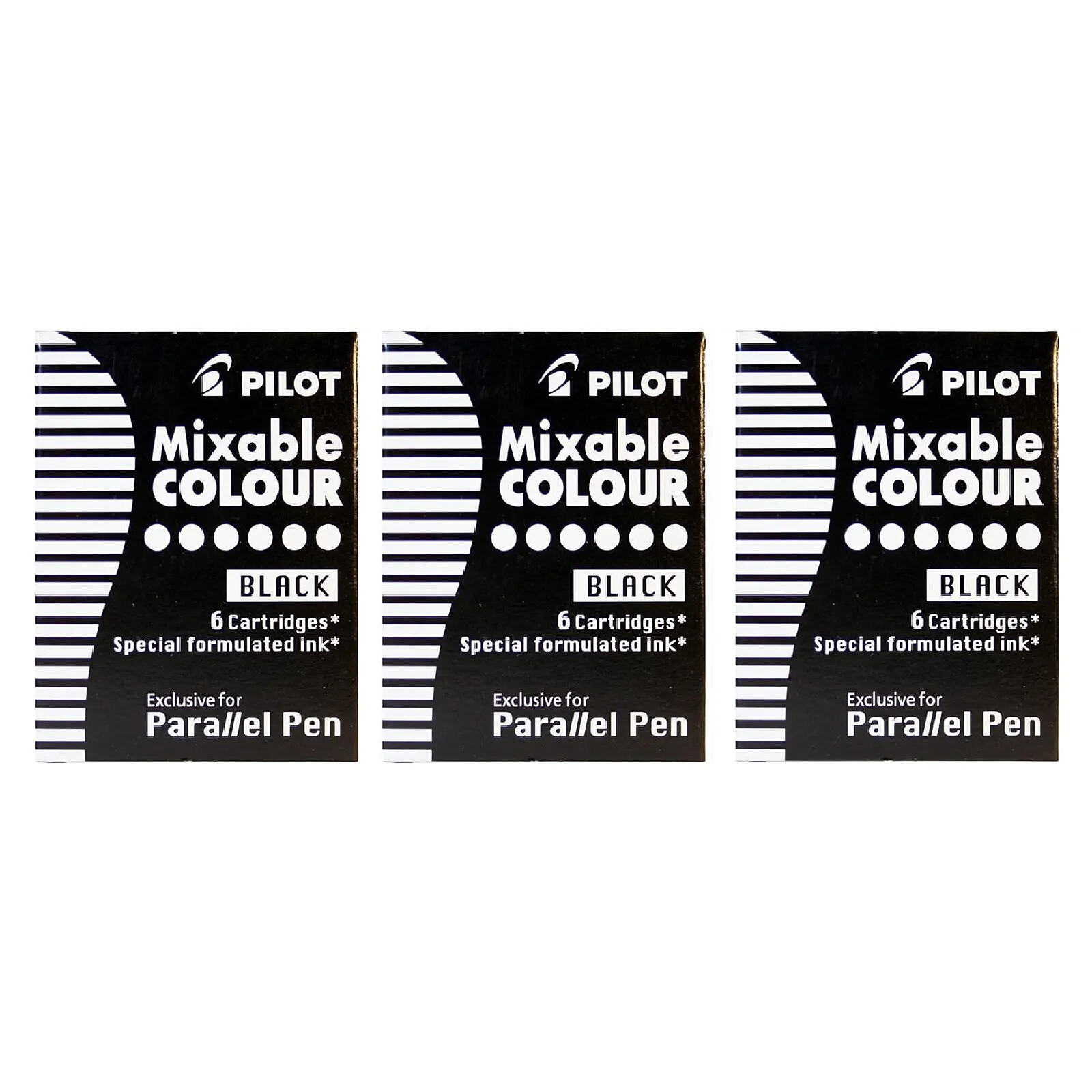 Lot De 3 Boîtes De 12 Cartouches D'encre Pilot Parallel - Couleurs Assorties, Neuves Avec étiquettes