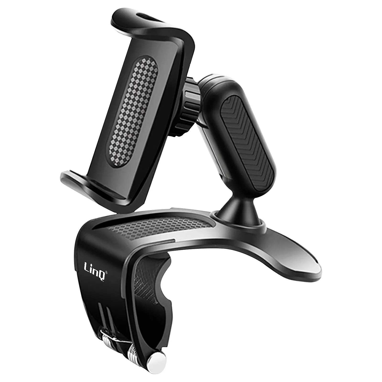 LinQ Support Voiture Smartphone Fixation Tableau de bord Ultra-stable Noir
