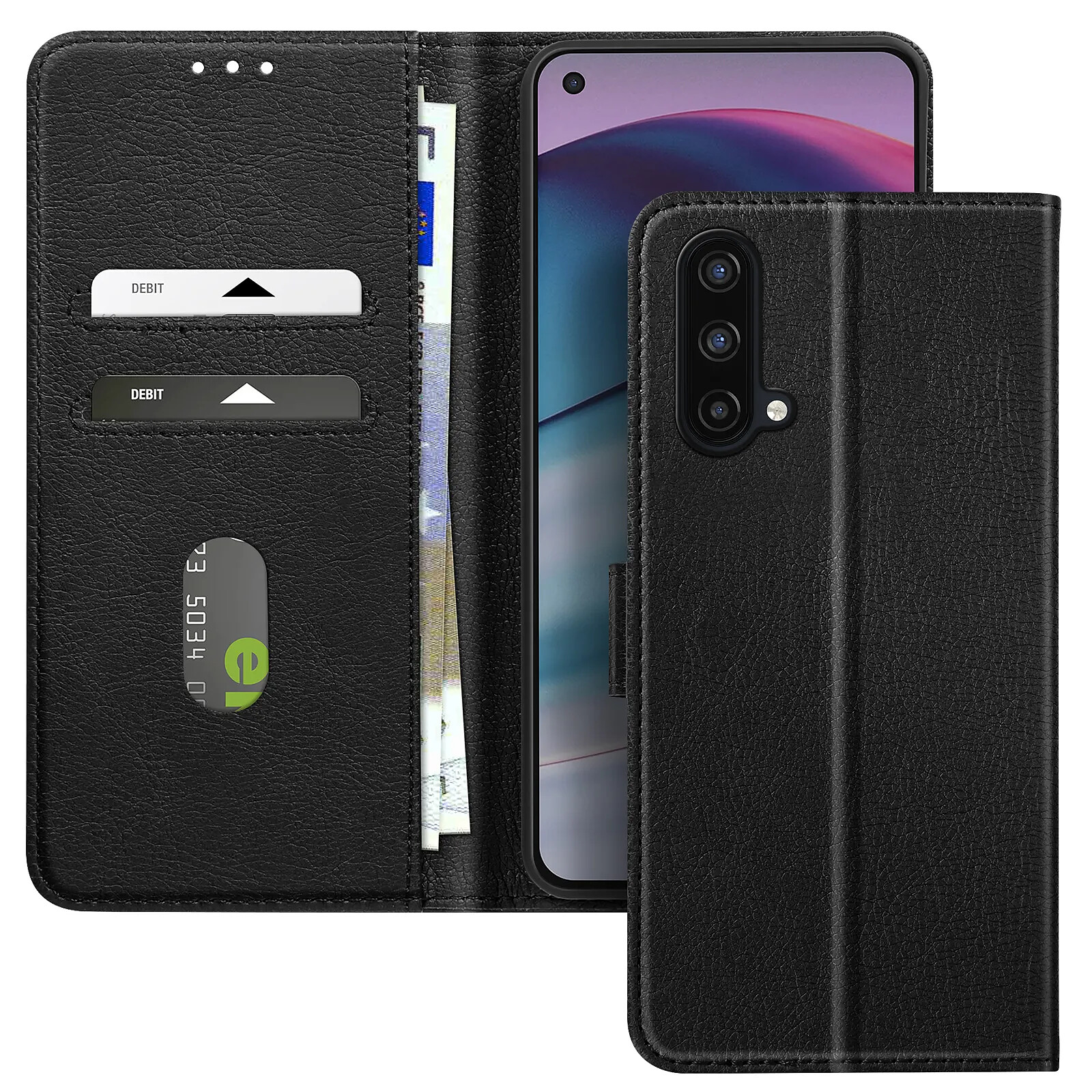 Avizar Étui pour Oneplus Nord CE 5G Clapet Portefeuille et Support Vidéo