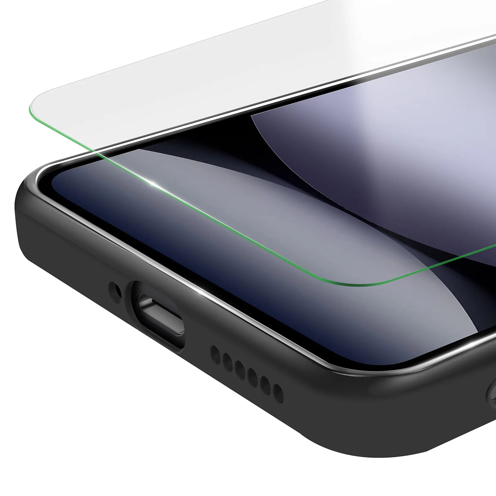 Kit Protection : Coque Silicone TPU Noir + 2 Verres Trempés Pour Xiaomi Redmi Note 10 4G/Note - Neuf