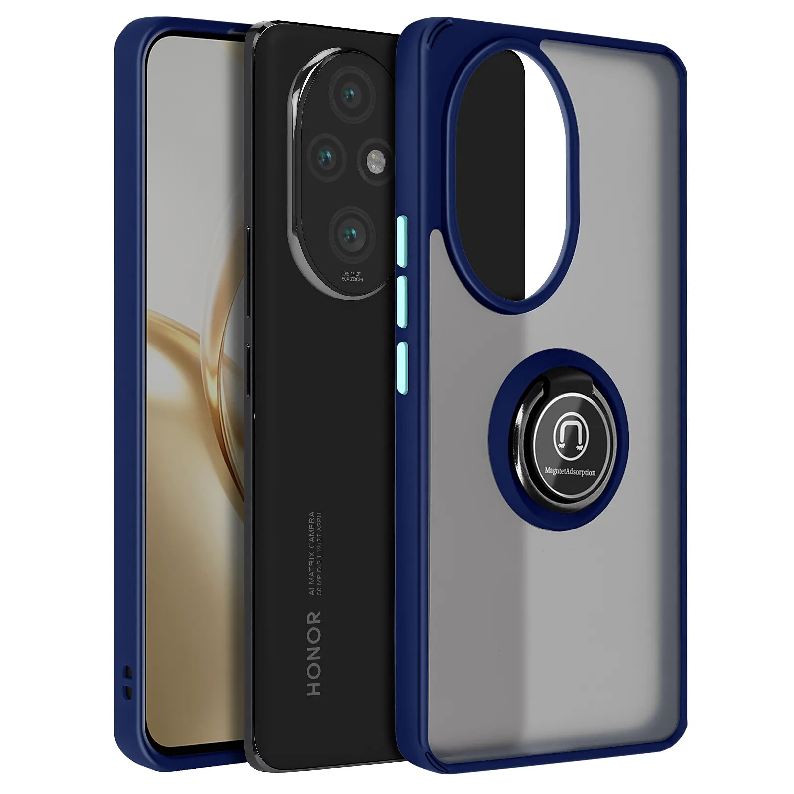 Avizar Coque pour Honor 200 Pro avec Bague Métallique Support Vidéo