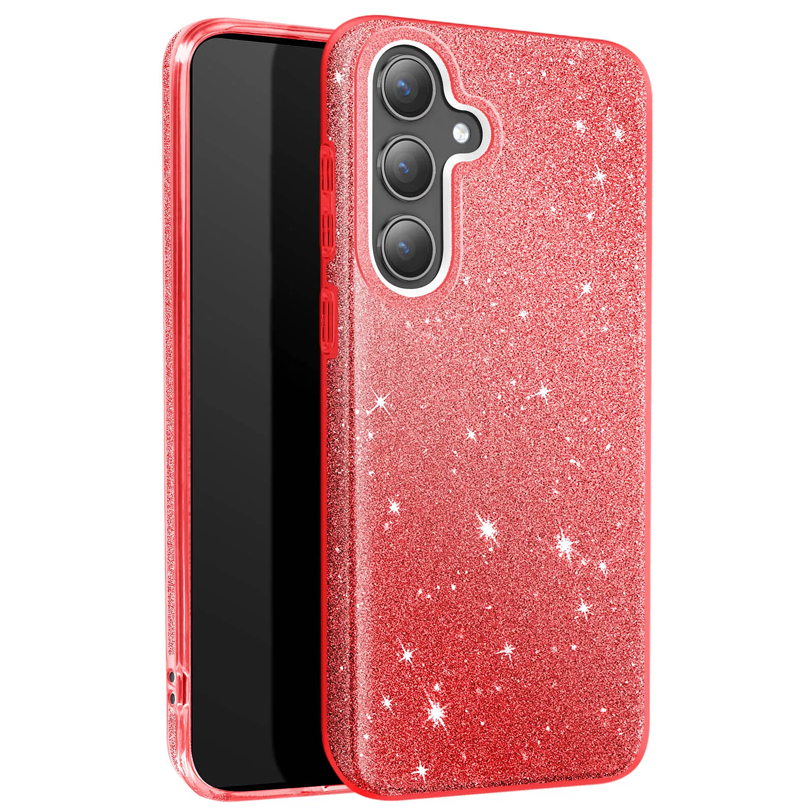 Avizar Coque Paillette pour Samsung Galaxy S24 et S25 Silicone Ultra fine
