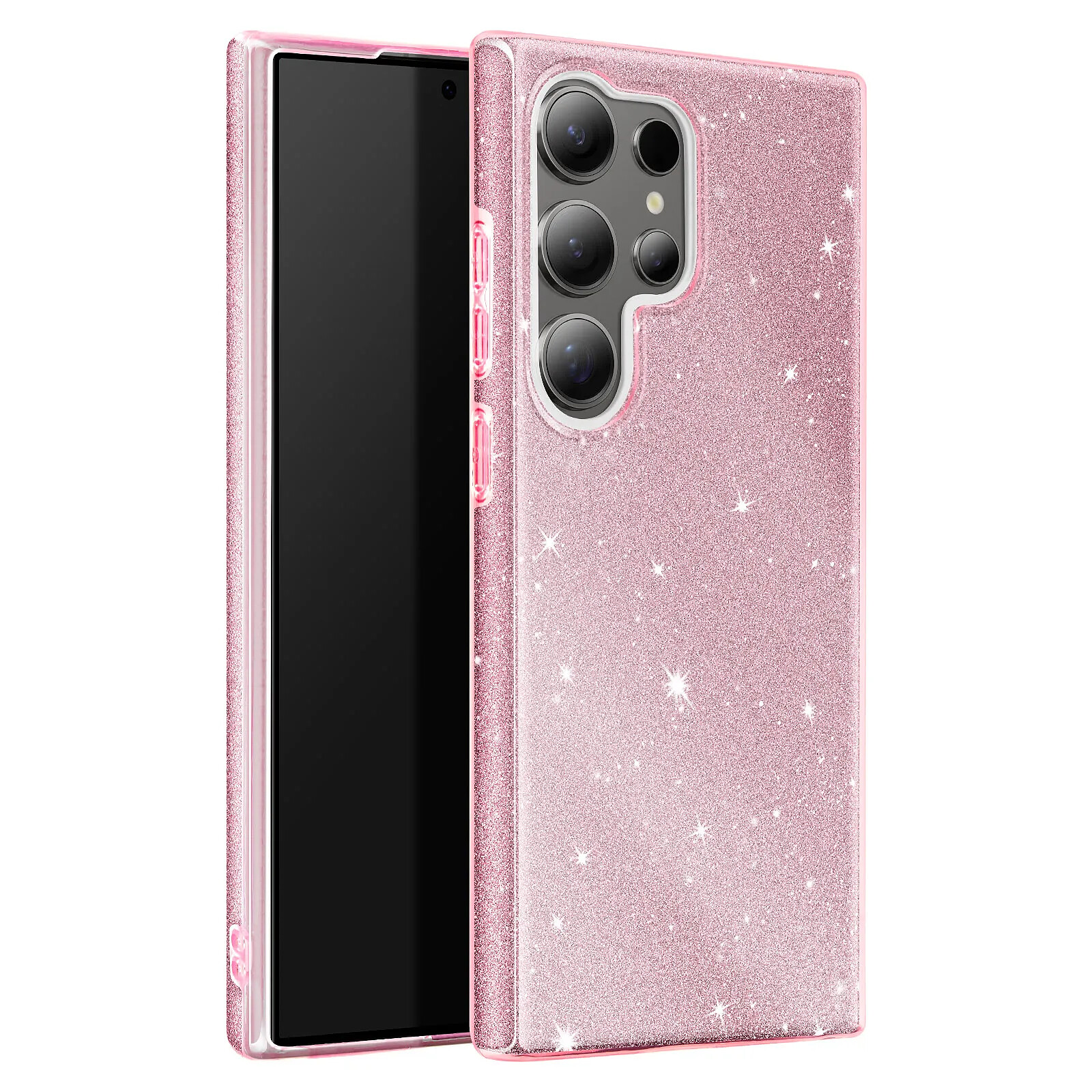 Avizar Coque Paillette pour Samsung Galaxy S24 Ultra Silicone Ultra fine