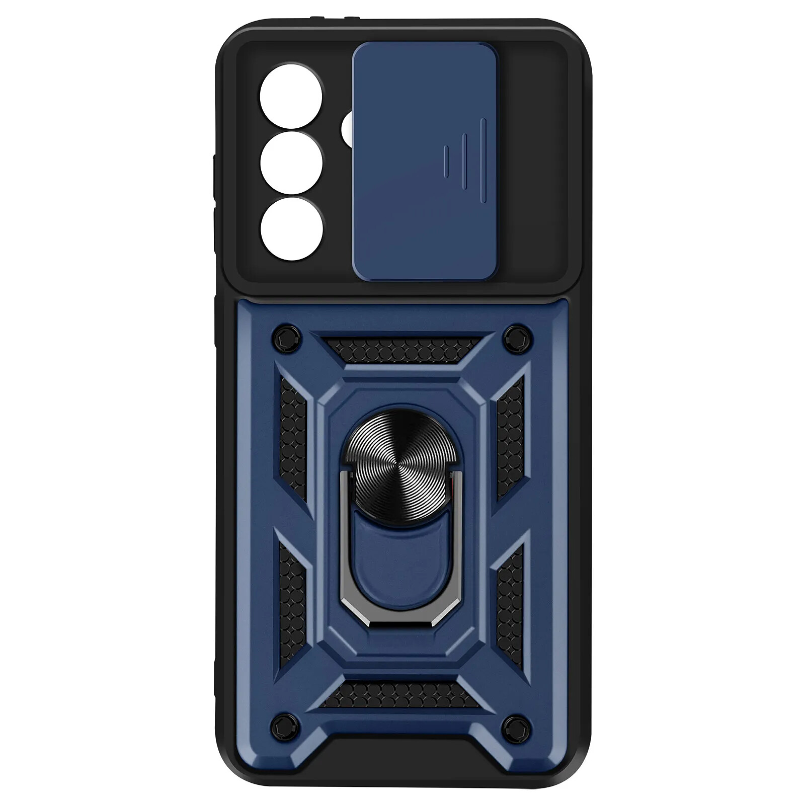 Mayaxess Coque pour Samsung Galaxy A56 Bague Support avec Protection Caméra Bleu nuit