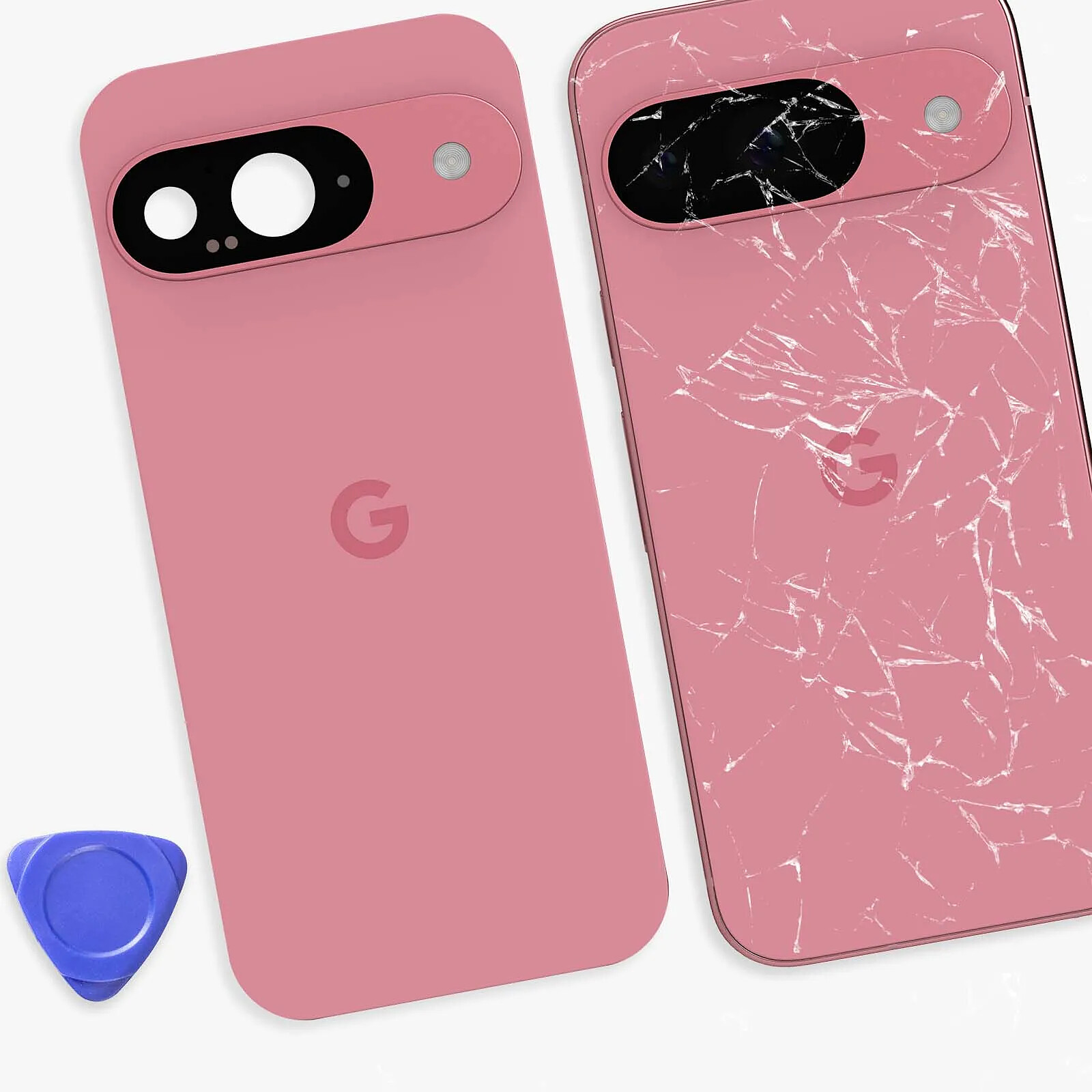 Cache Batterie / Vitre Arrière Premium Pour Google Pixel 8 - Couleur Rose (neuf)