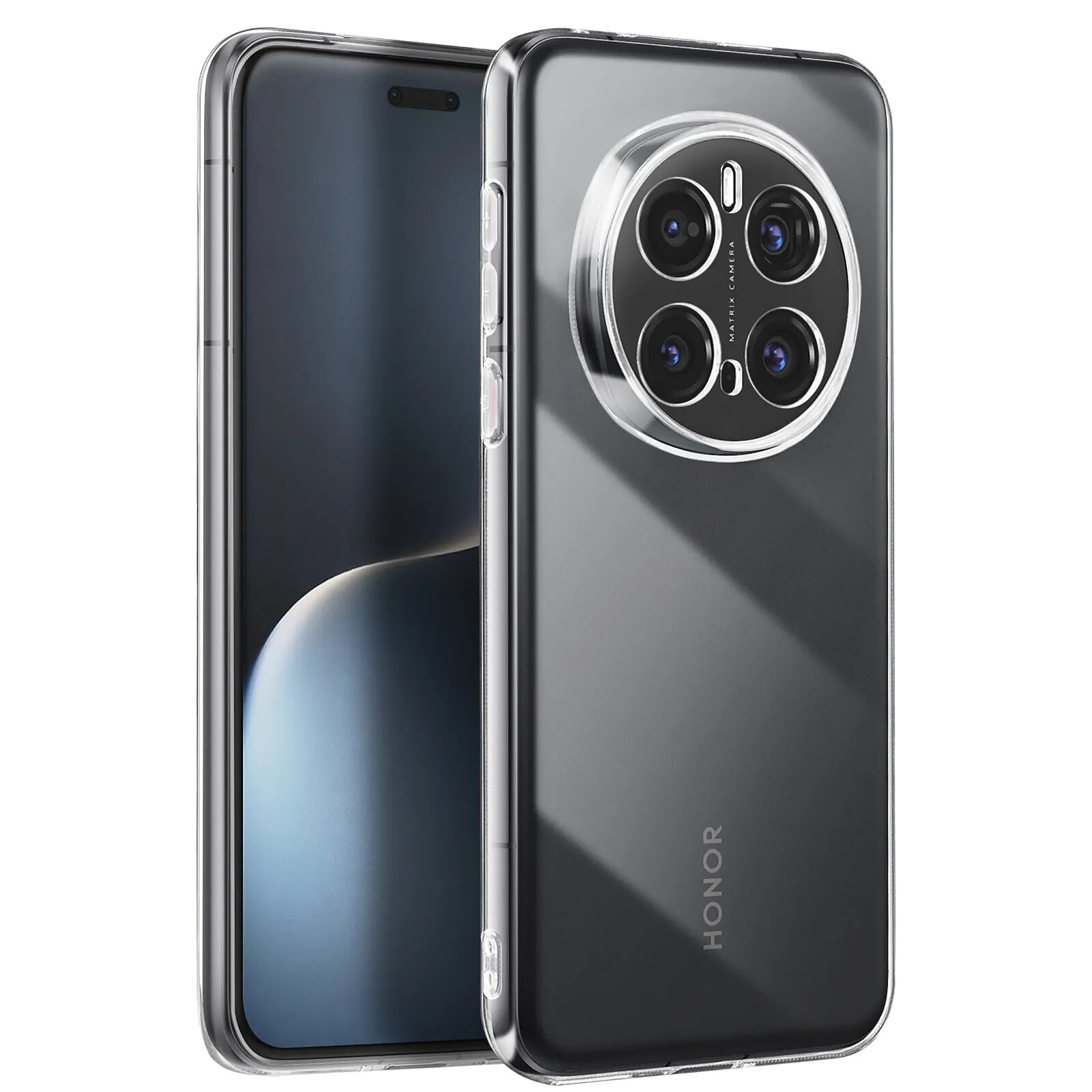 Coque pour Honor Magic 7 Pro Contour Silicone Dos Acrylique Transparent