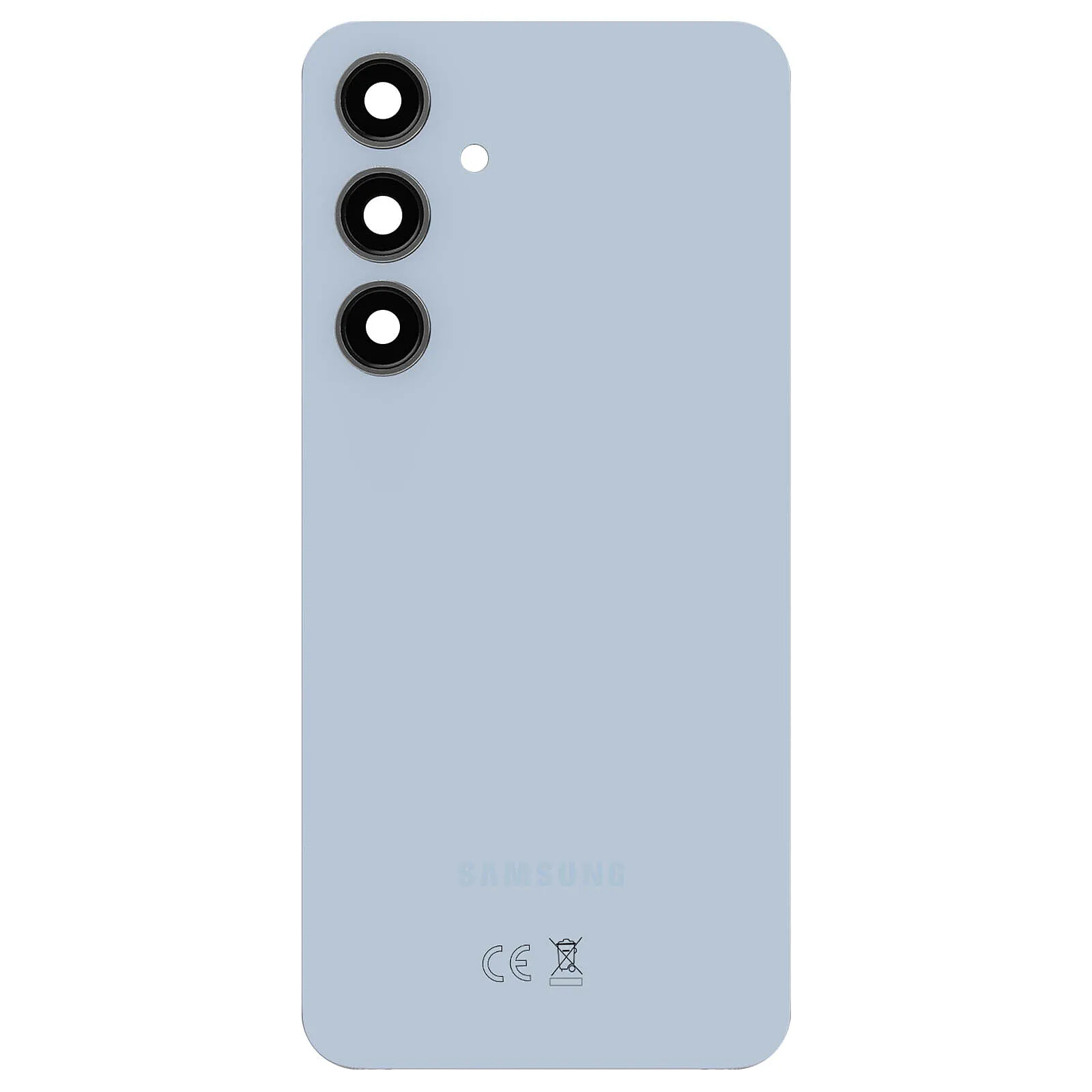Samsung Vitre arrière pour Samsung Galaxy S24 FE Original Service Pack Bleu