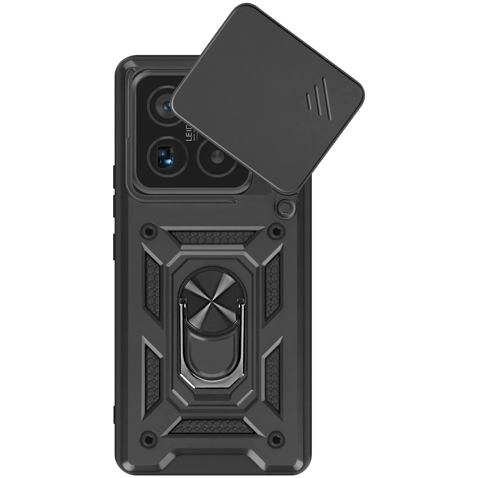 Mayaxess Coque pour Xiaomi 15 Pro Bague Support avec Protection Caméra Noir