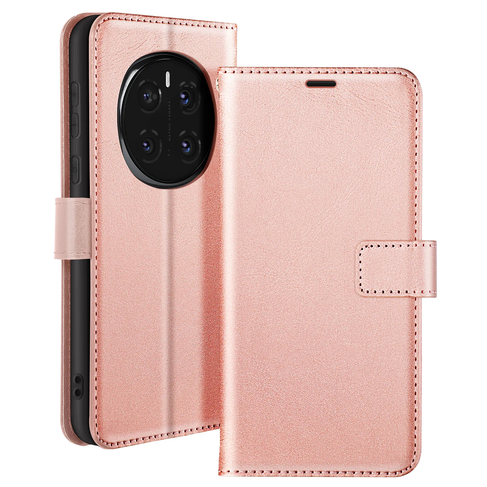 Étui Portefeuille Avec Dragonne Pour Honor 200 Pro - Marque Mayaxess - Similicuir Turquoise - Neuf En Boîte