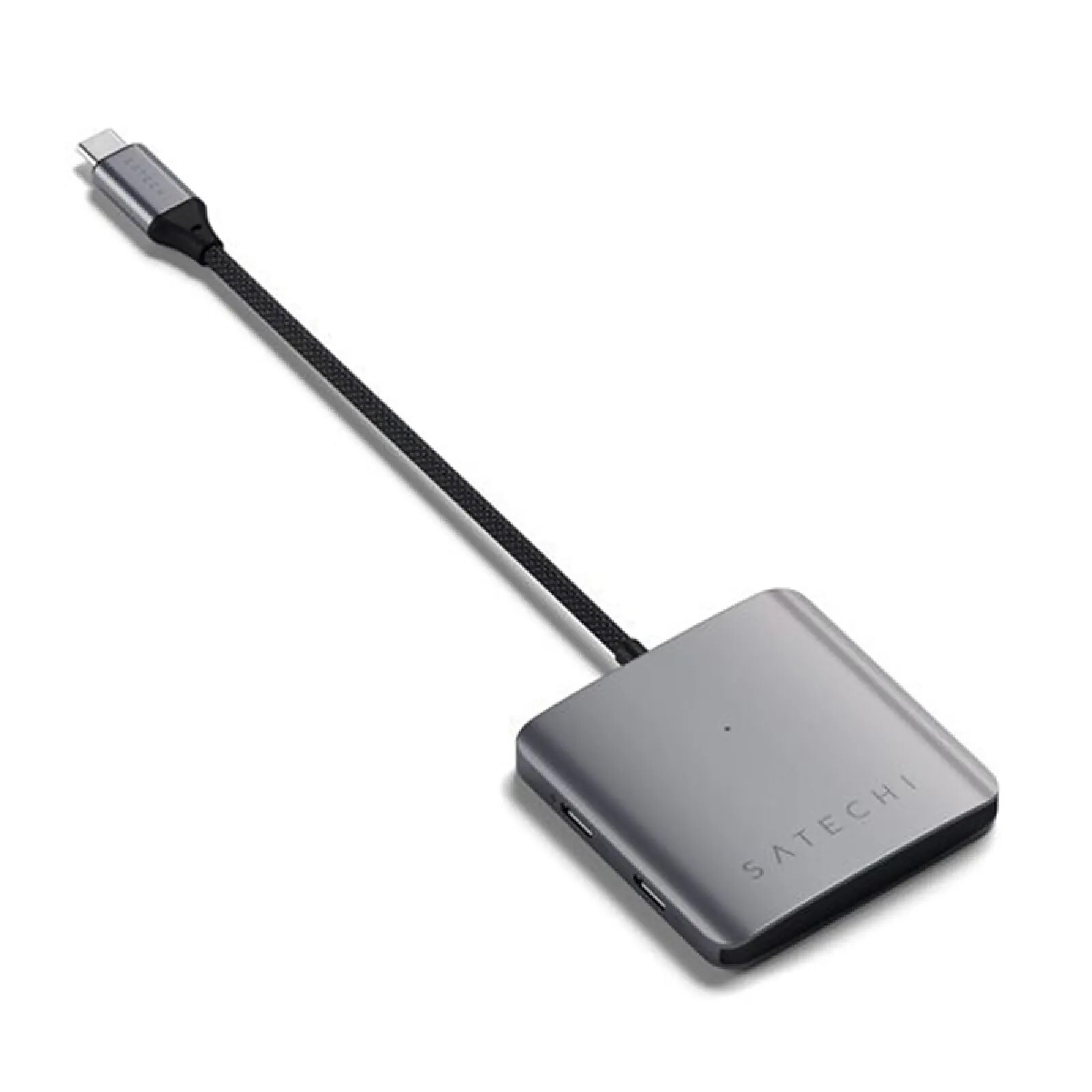 Satechi Hub USB-C 100W Power Delivery 4 Ports de Données Gris