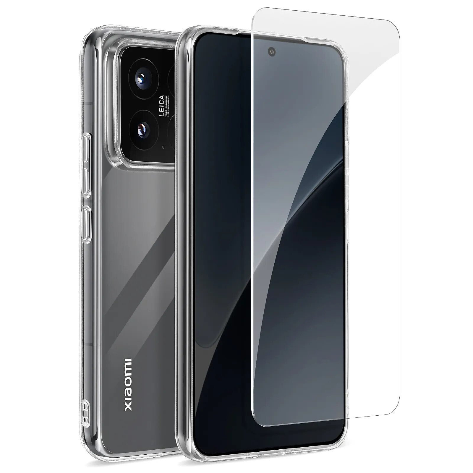 Mayaxess Pack Protection pour Xiaomi 15 Coque Souple et Verre Trempé Transparent