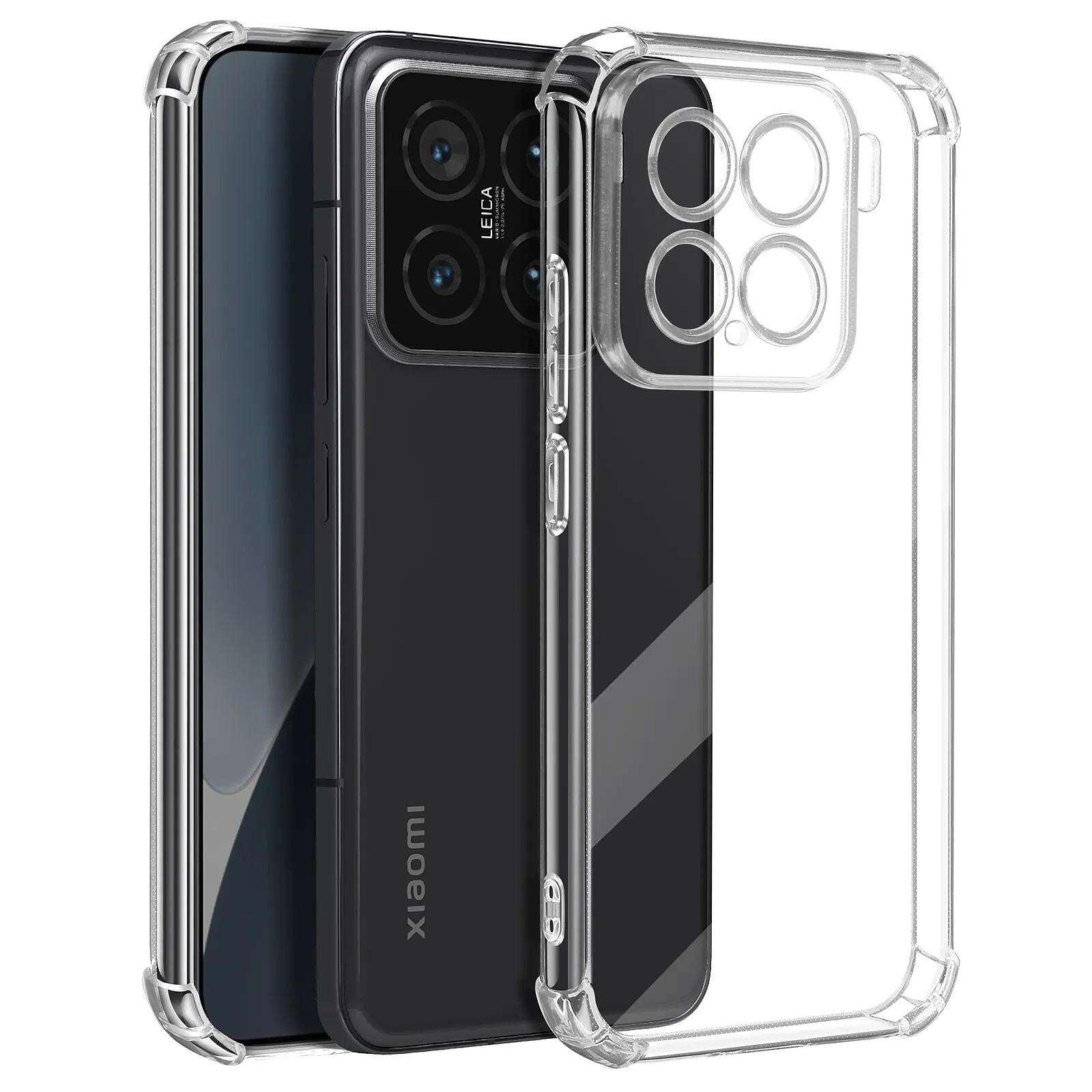 Coque Gel Silicone + 2 Verres Trempés Pour Xiaomi 15 Ultra - Transparente, Antichoc