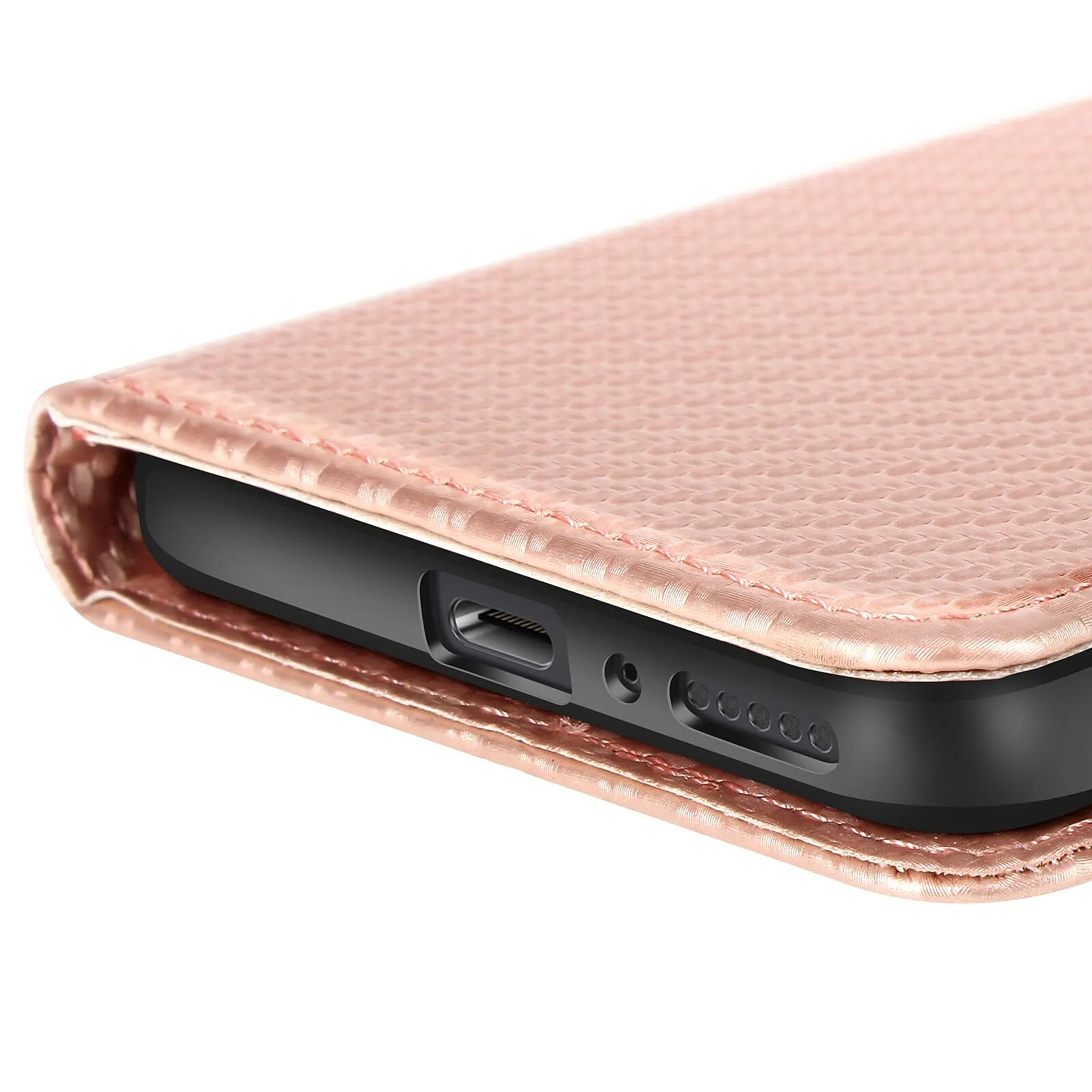 Étui Portefeuille Avizar Pour Xiaomi Redmi Note 14 5G - Gris Similicuir - Support Vidéo Intégré - Neuf