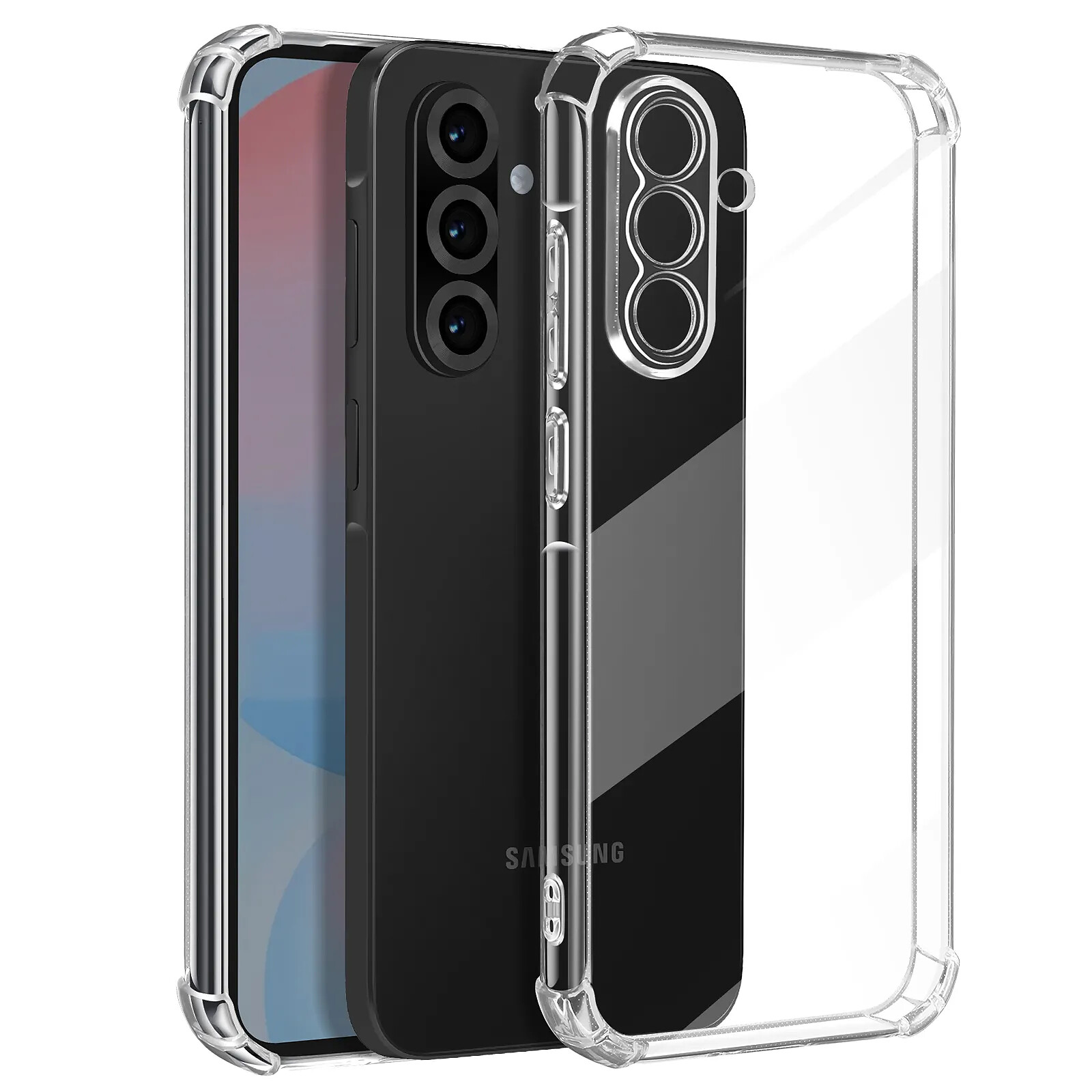Mayaxess Coque Antichoc pour Samsung Galaxy A56 Coins Renforcés Transparent