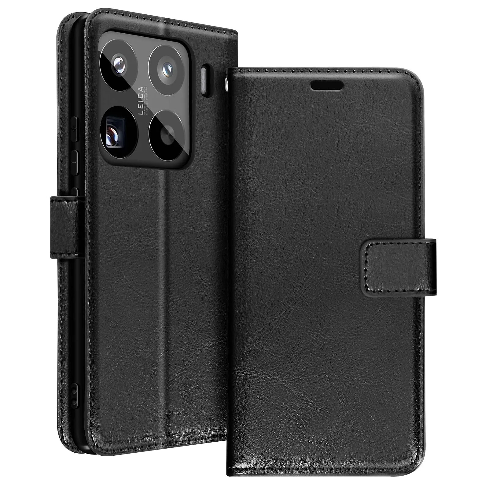 Mayaxess Étui pour Xiaomi 15 Pro Portefeuille avec Dragonne Noir