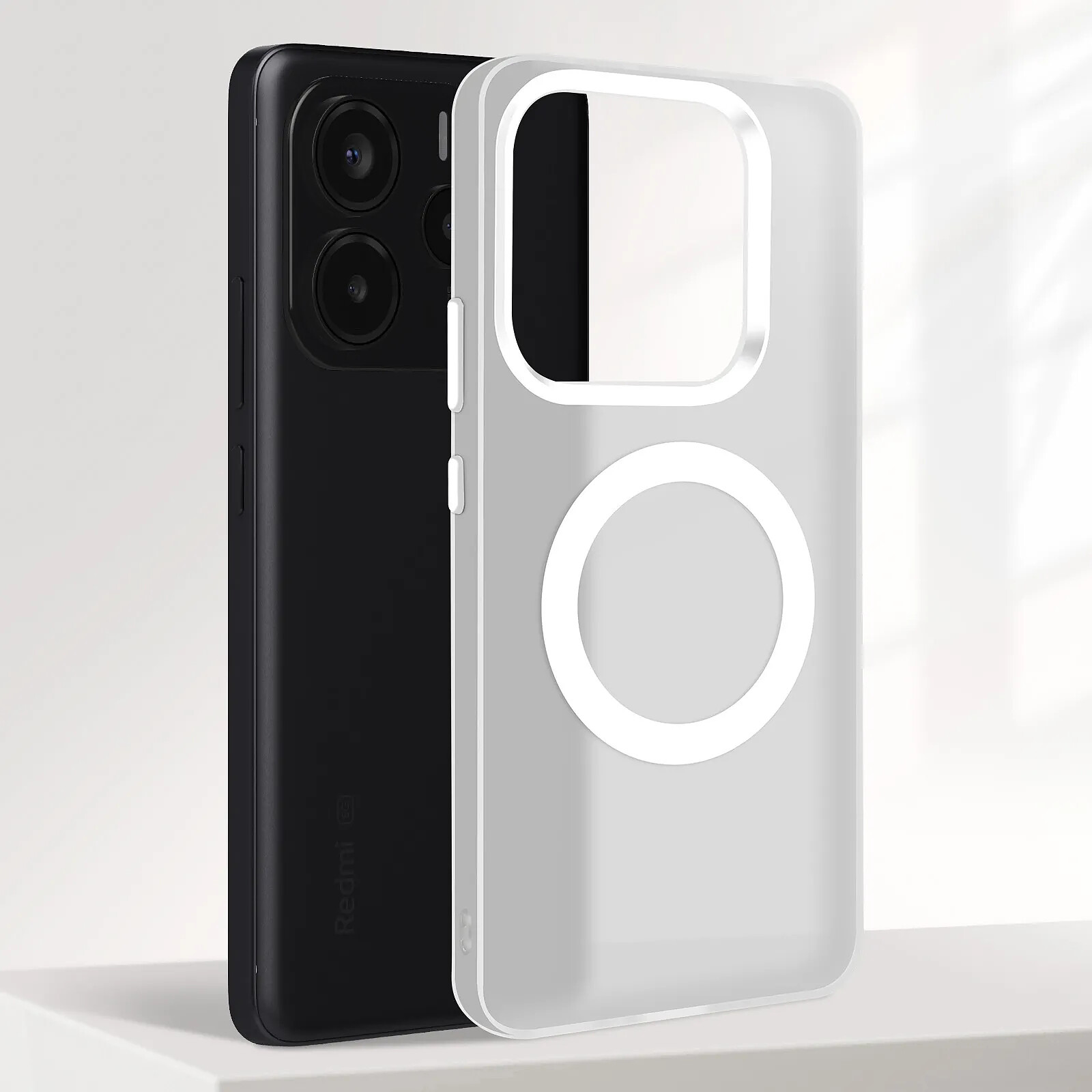 Coque Souple TPU Blanc Pour Xiaomi Redmi 14c - Protection Anti-choc Et Anti-traces, Installation Facile