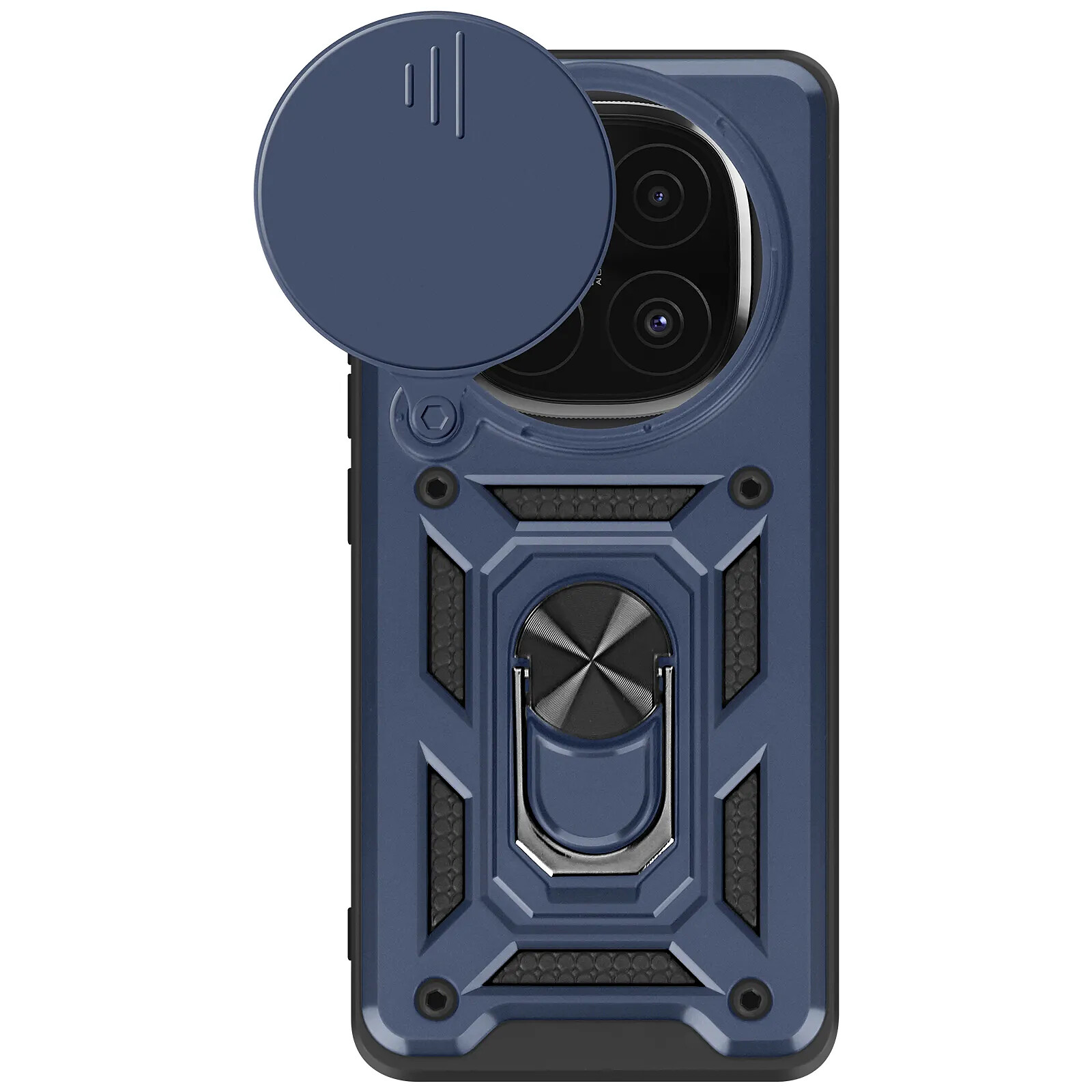 XTCASE Coque pour Xiaomi 14T Pro, Protection Caméra Étui avec Ultra Mince Coulisse Cache Objectif, Plastique Dur Housse Arrière Anti-Rayures Antidérapant - Bleu
