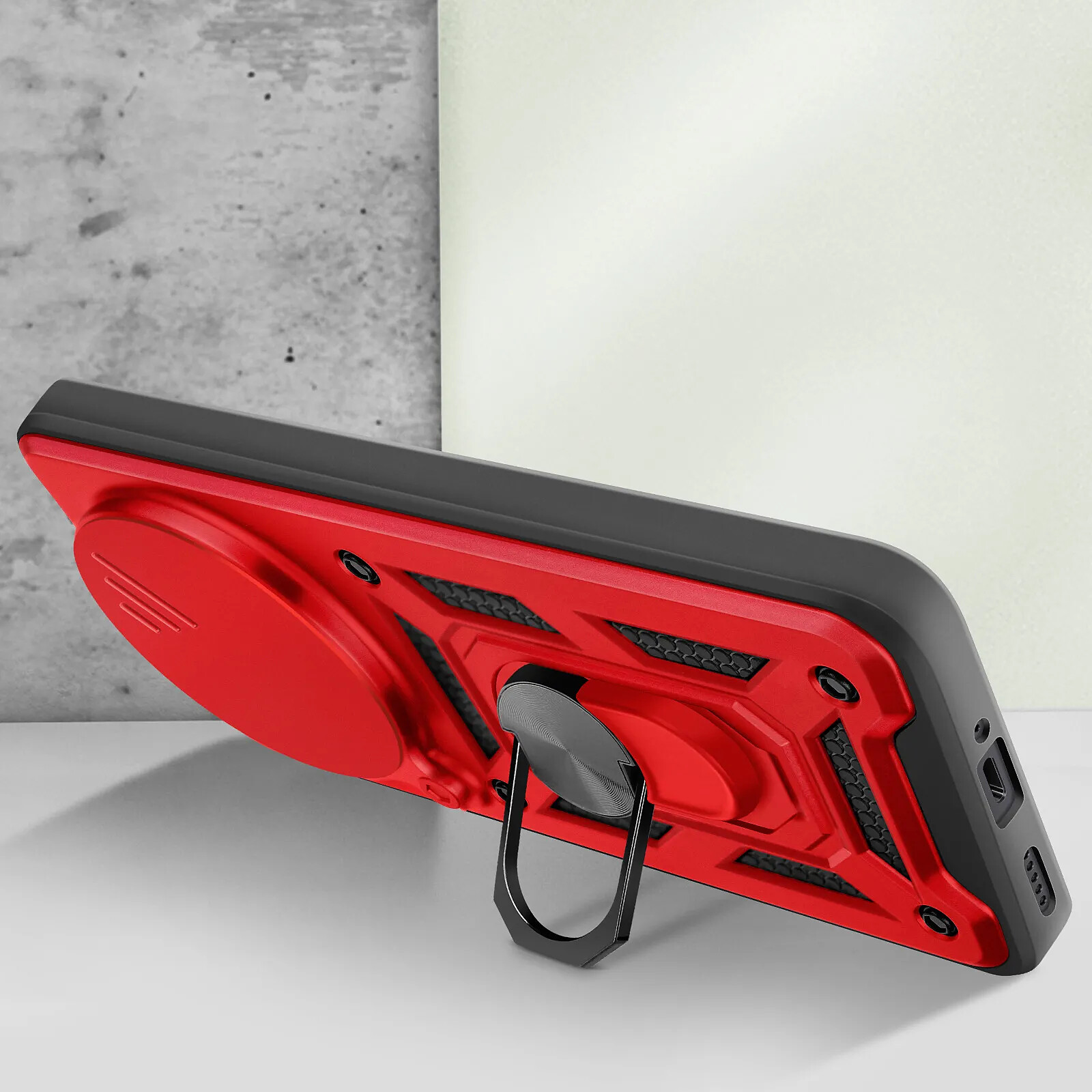 Coque pour Honor 200 Pro - Mayaxess - Rouge - Antichocs - Cache caméra