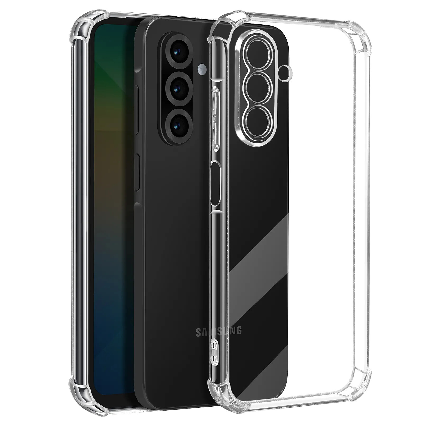 Mayaxess Coque Antichoc pour Samsung Galaxy A26 Coins Renforcés Transparent