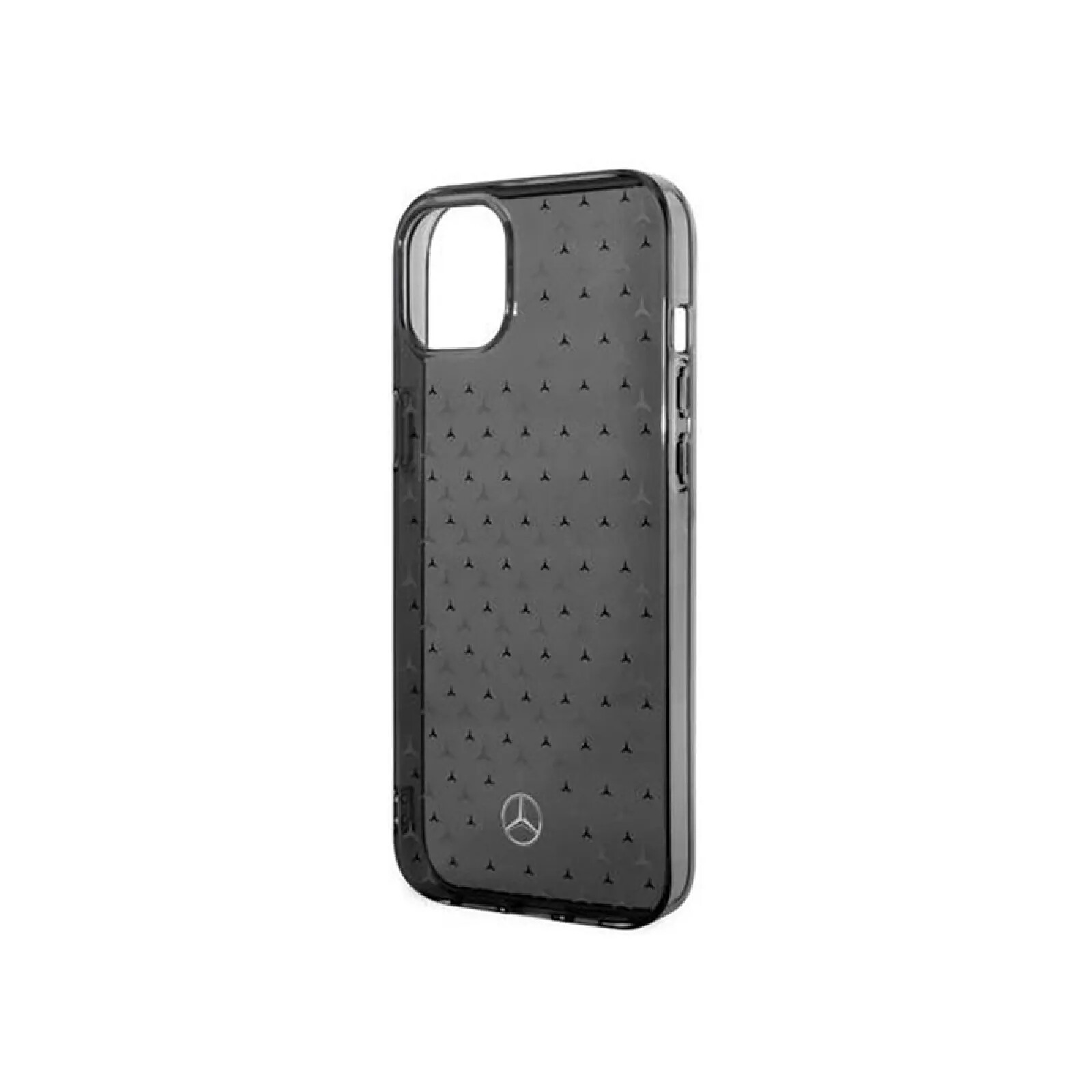 Mercedes Benz Coque pour iPhone 14 Plus Antichocs Design Luxueux avec Motifs Logo Argent