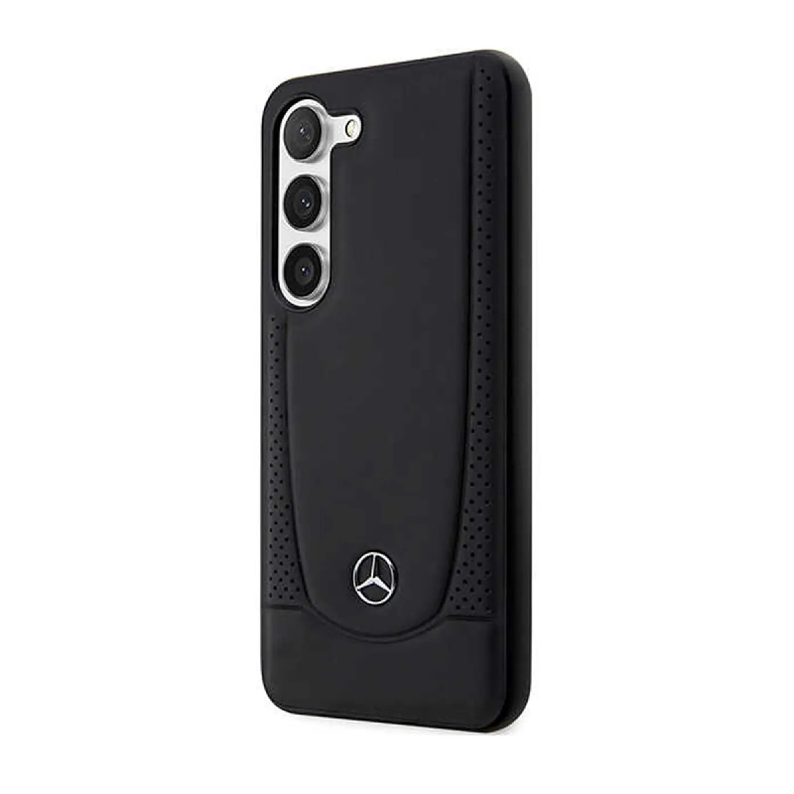 Coque MERCEDES pour Galaxy S23 Plus en Cuir Perforé