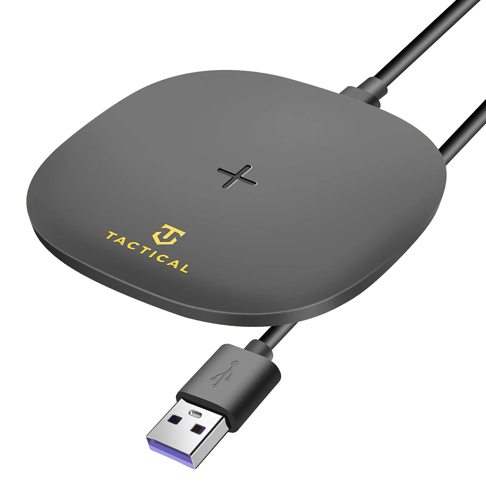 Tactical Chargeur sans fil Induction Noir 15W pour Téléphone QI