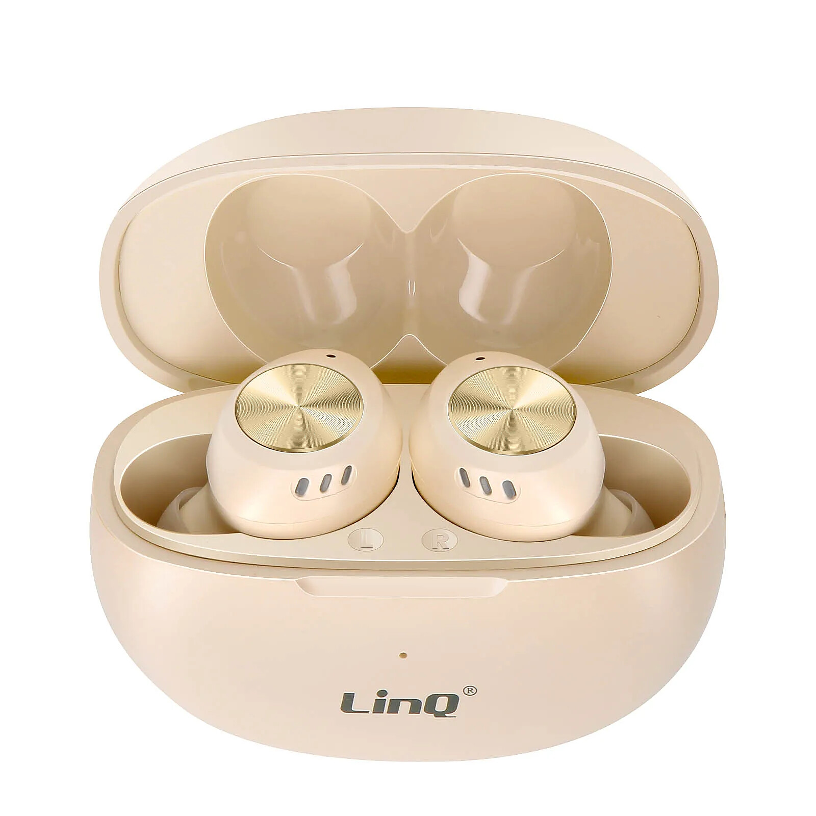 LinQ Écouteurs Sans fil Bluetooth Microphone Intégré Beige
