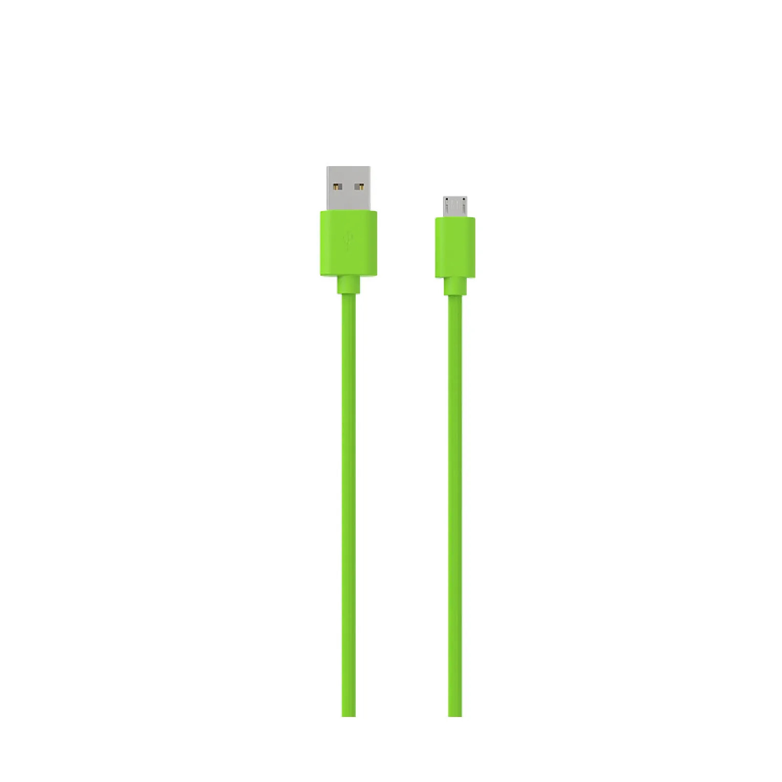 Jaym Câble Micro-USB vers USB-A 2,4A Charge et Synchronisation Collection POP 1,5m Vert