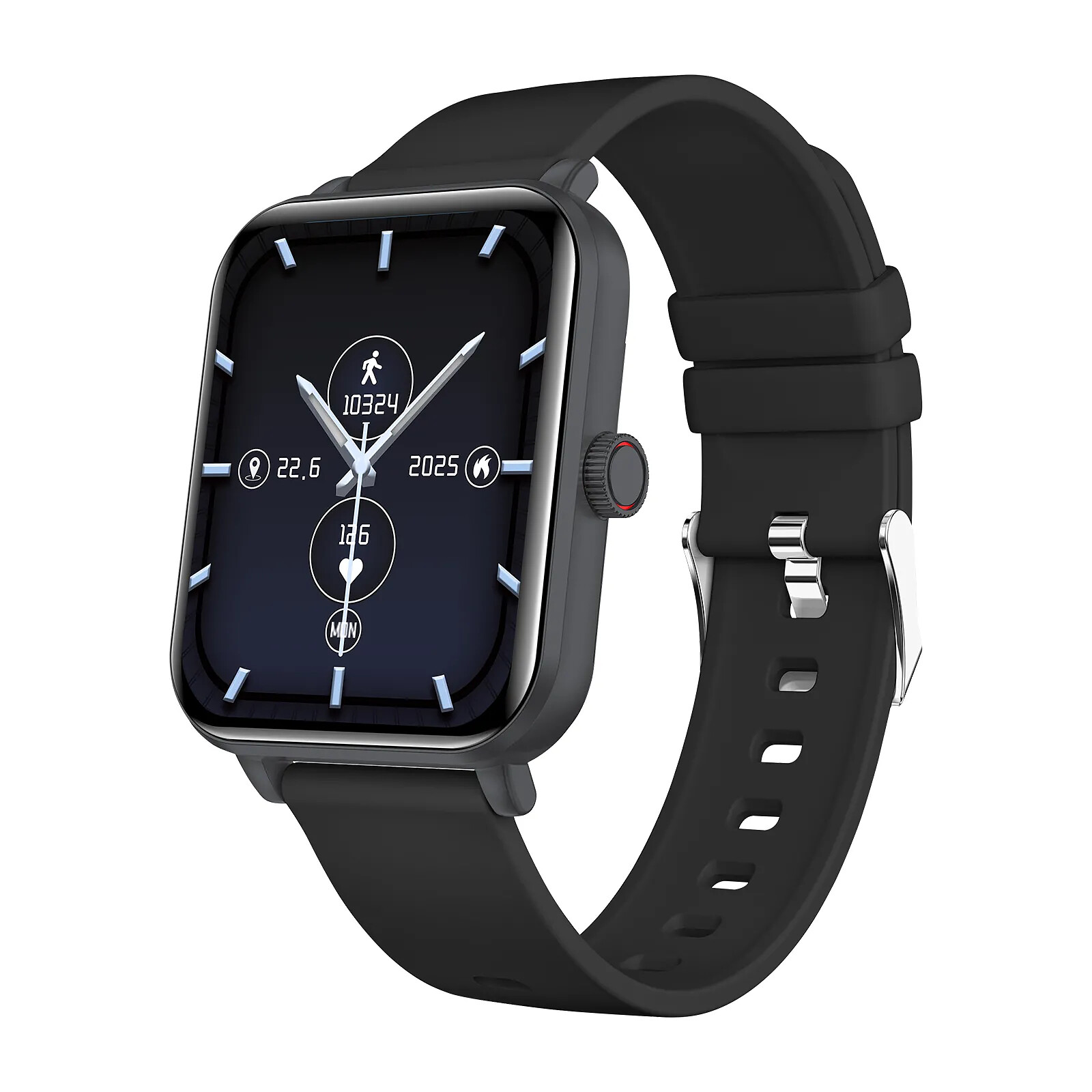 Montre Connectée Myphone Pour Seniors – Wifi, Appel Vidéo – Noir, Bracelet Nylon