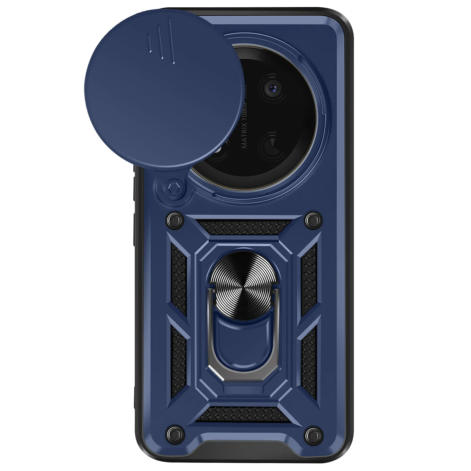 Coque Avizar Pour Honor Magic 7 Lite - Avec Bague Support Vidéo - Couleur Noire