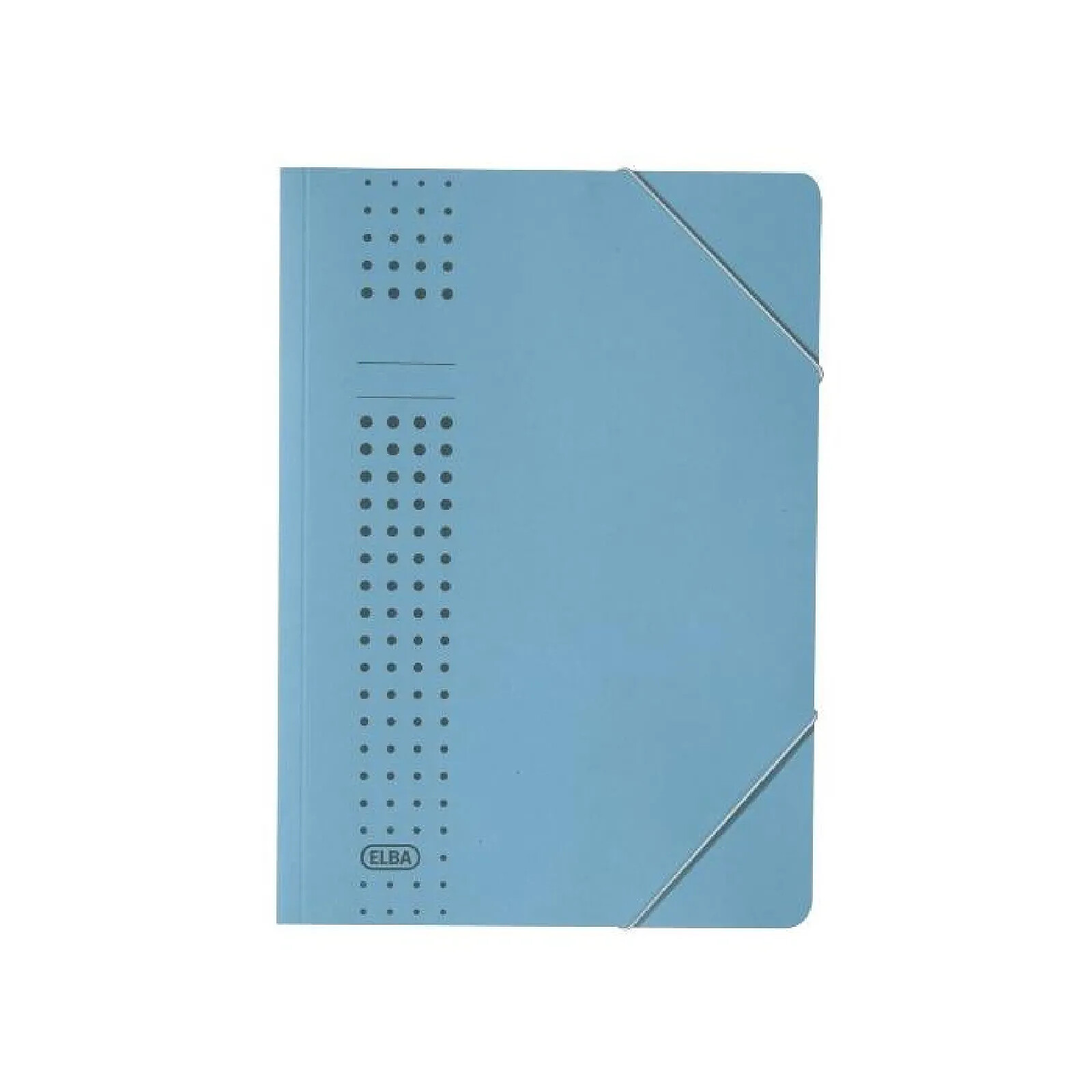 ELBA Chemise à élastique Alpina, Format A4, Carton, Bleu