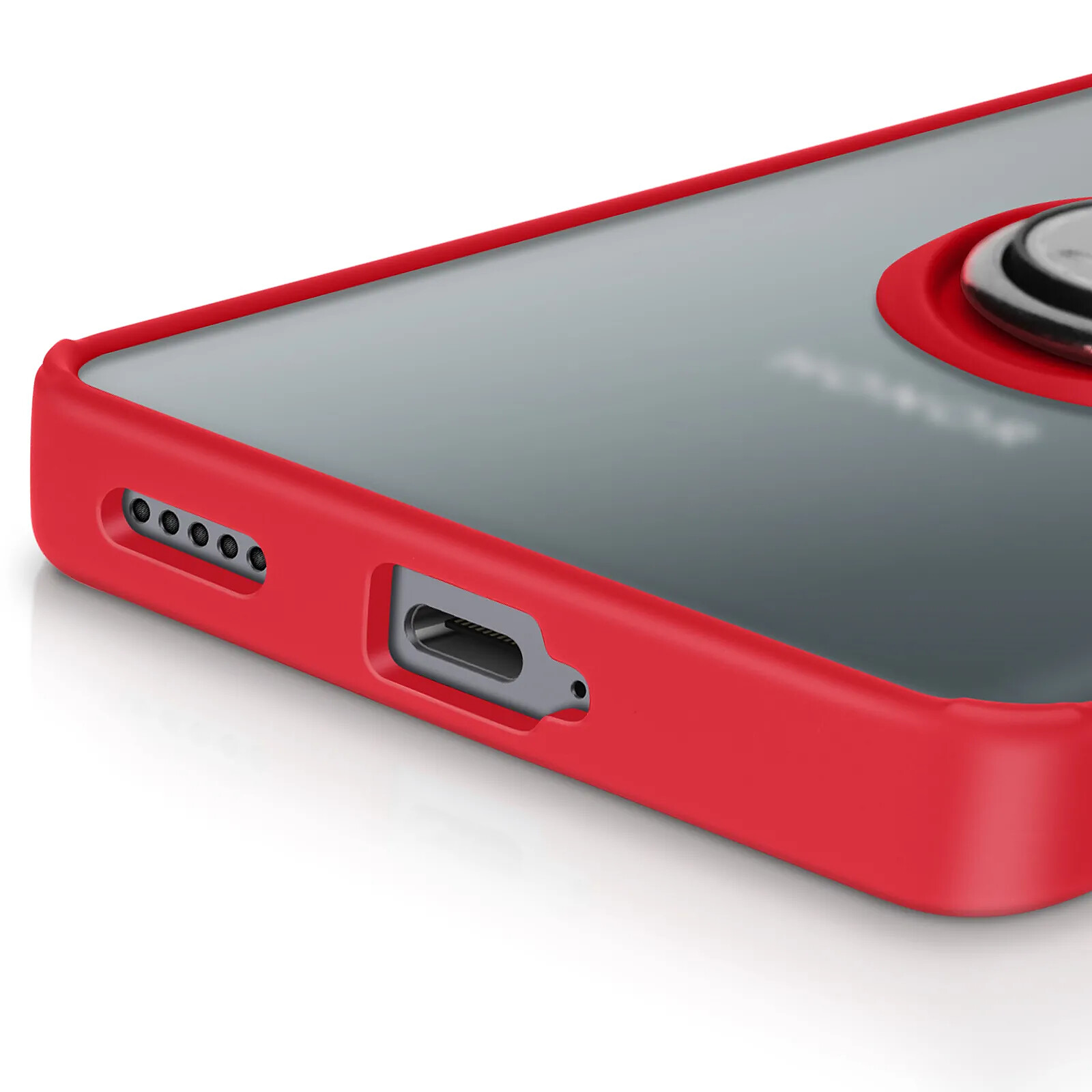 Coque Avizar Avec Bague Support Vidéo Pour Honor Magic 7 Lite - Noire Et Rigide
