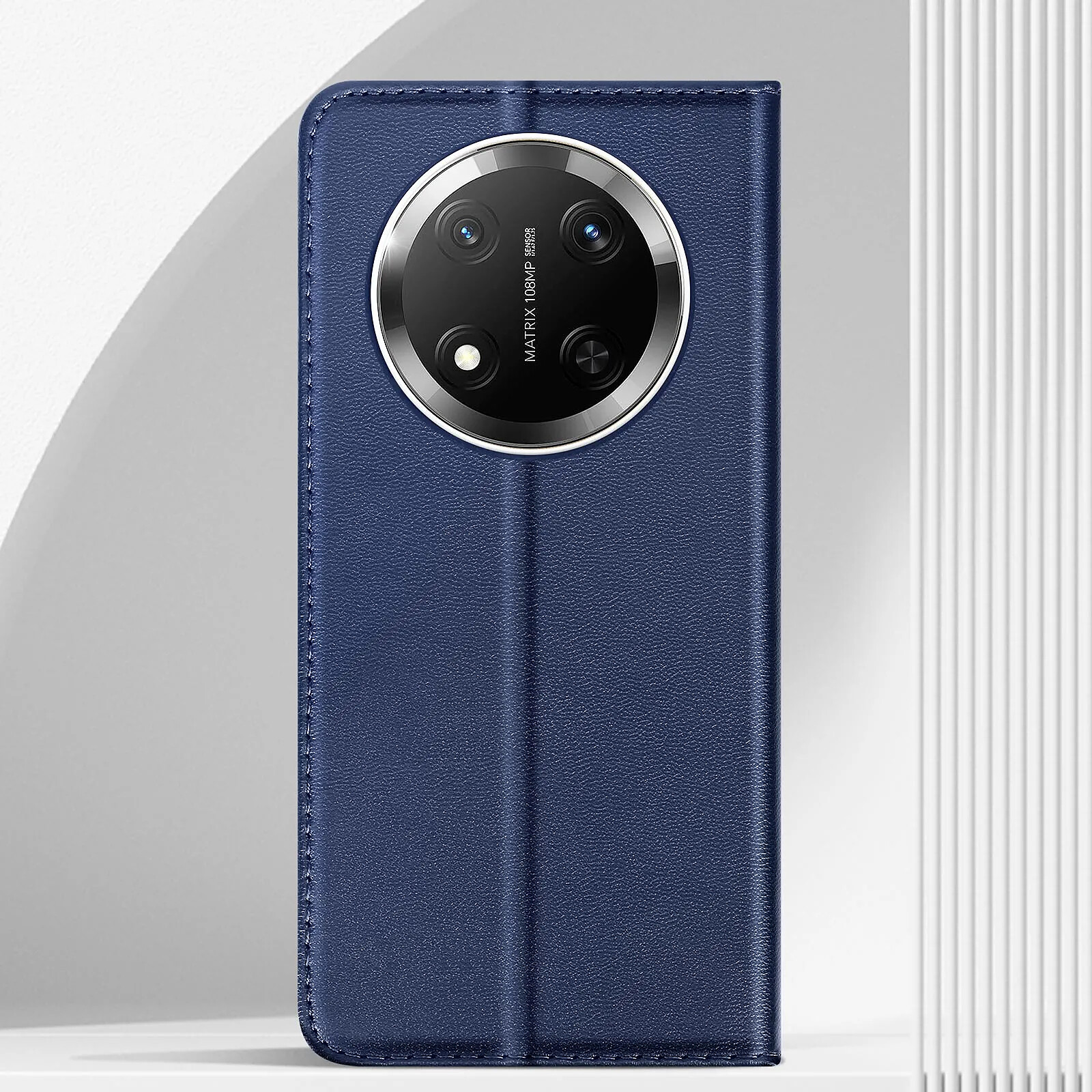 Coque pour Honor Magic 7 Pro Bague Magnétique Avizar Bleu