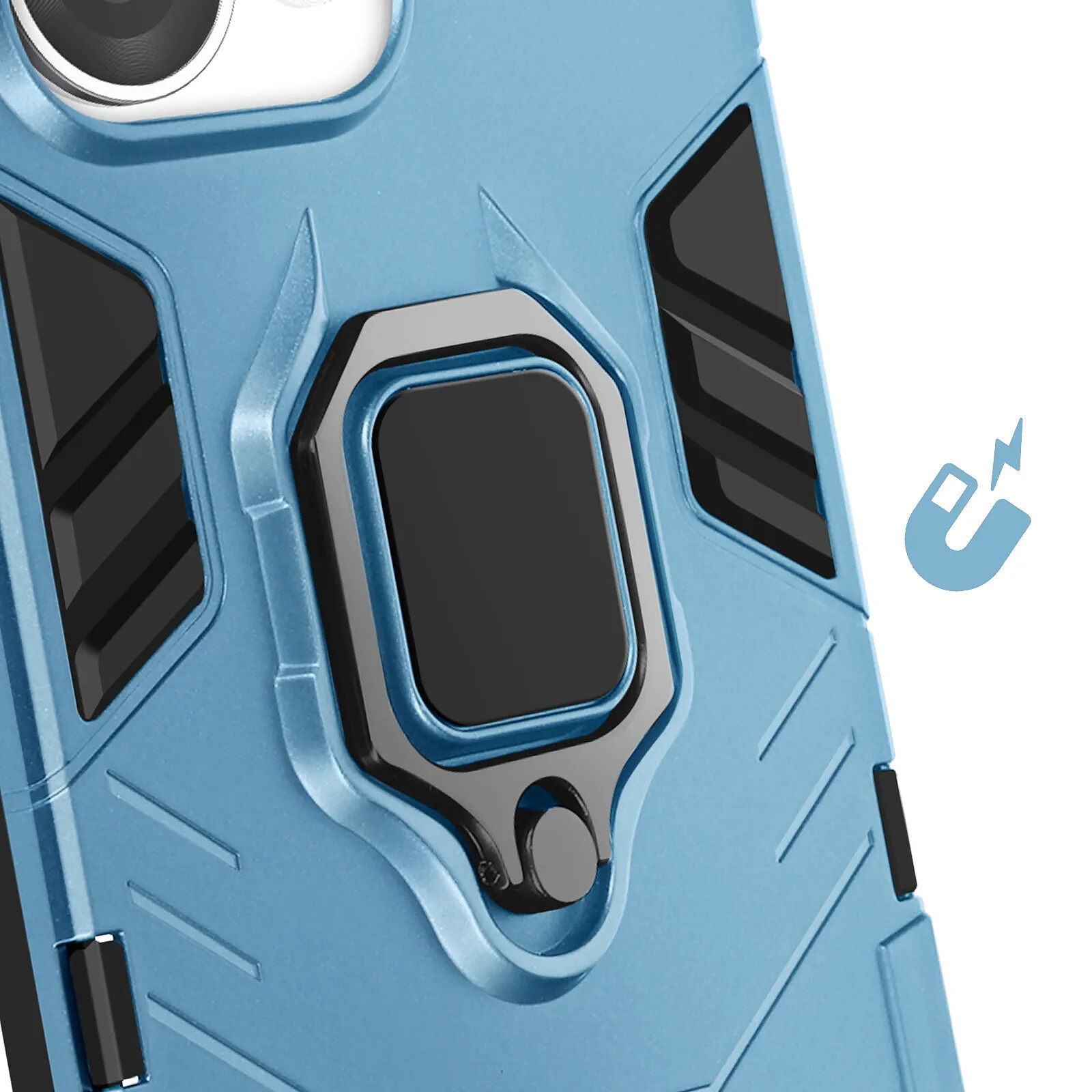 Coque OPPO Avec Anneau Rotatif 360° - Pour A16, A53, A74, A54 5G Et Autres Modèles