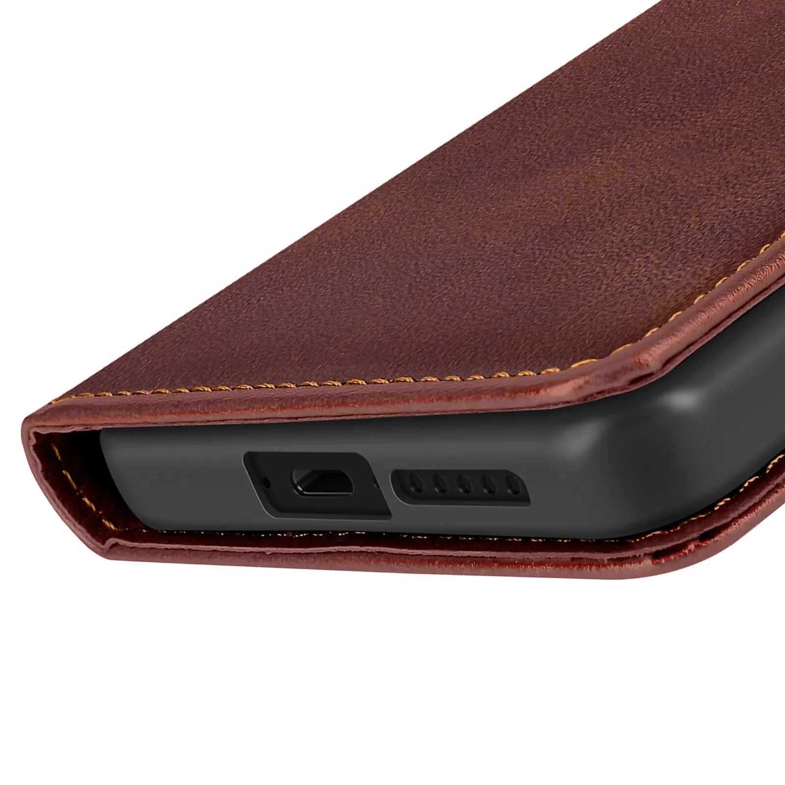 Étui Portefeuille Avizar Pour Xiaomi Poco F7 Ultra / F7 Pro - Couleur Camel, Dragonne Incluse