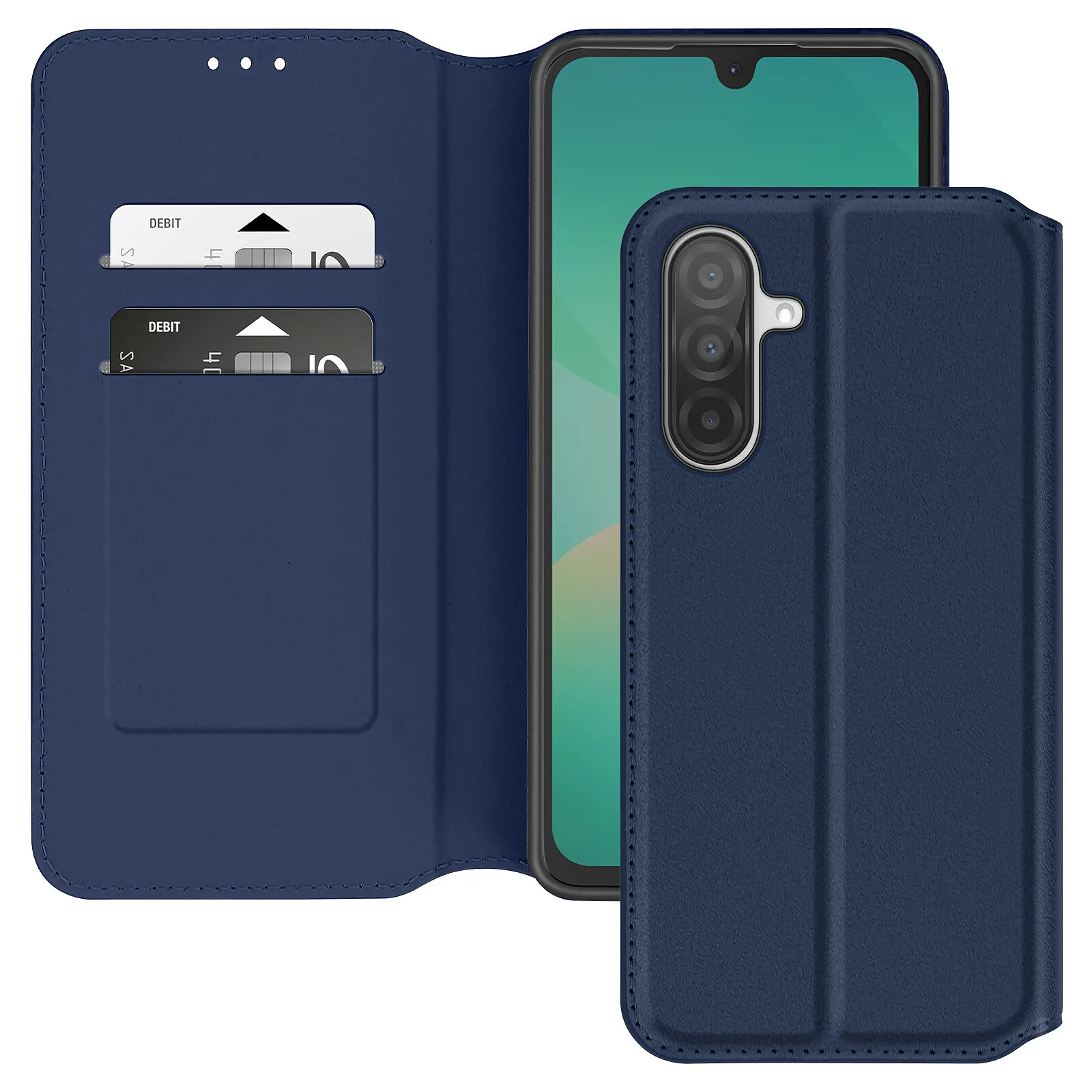 Etui AVIZAR Samsung Galaxy A26 Portefeuille Bleu