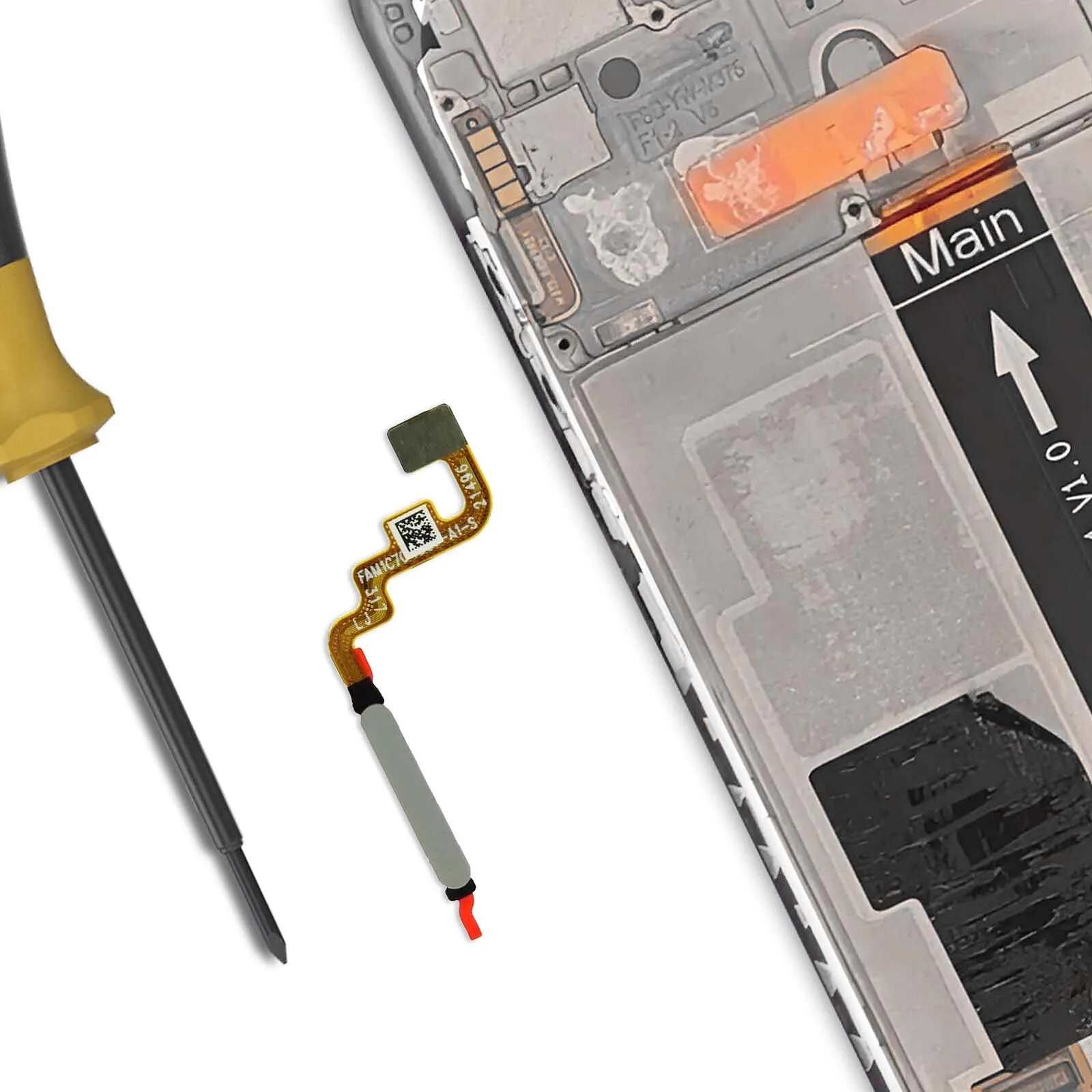 Nappe (câble) Lecteur D'empreintes Digitale Pour Xiaomi Mi A2 Lite, Neuf