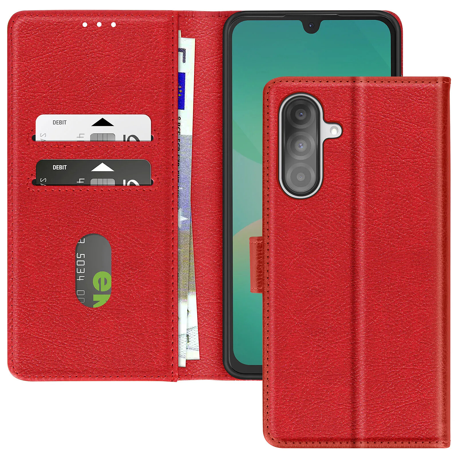Avizar Étui pour Samsung Galaxy A26 Clapet Portefeuille et Support Vidéo