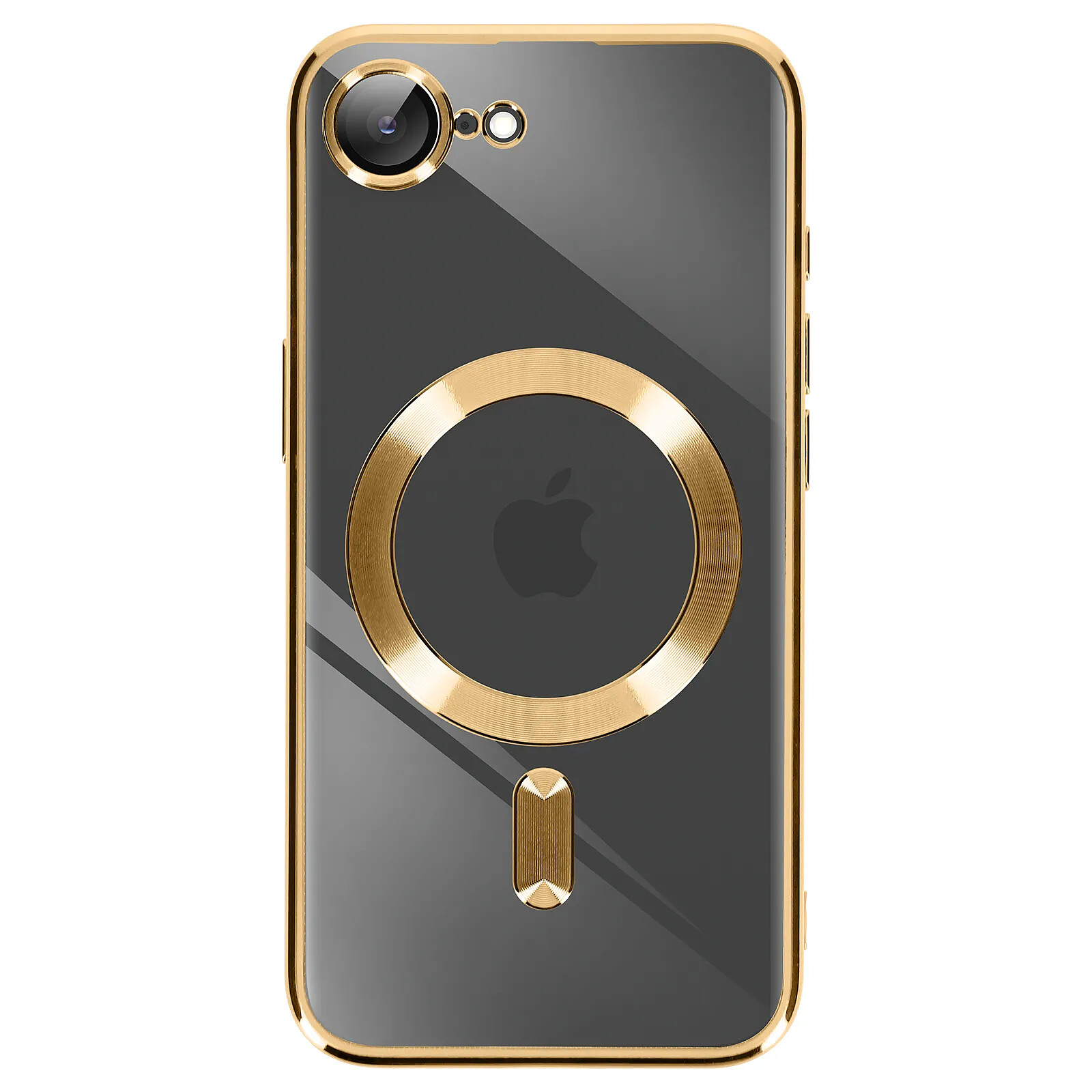 Coque Gel Transparente Paillettes Dorées Pour IPhone 6 - NOVAGO - Neuf