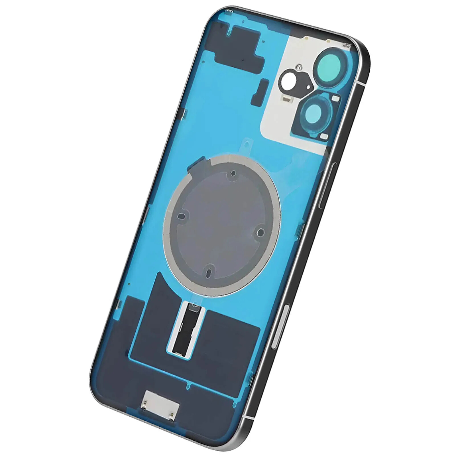 Châssis Complet Avec Vitre Arrière Pour IPhone 16 Plus - Bleu - Clappio