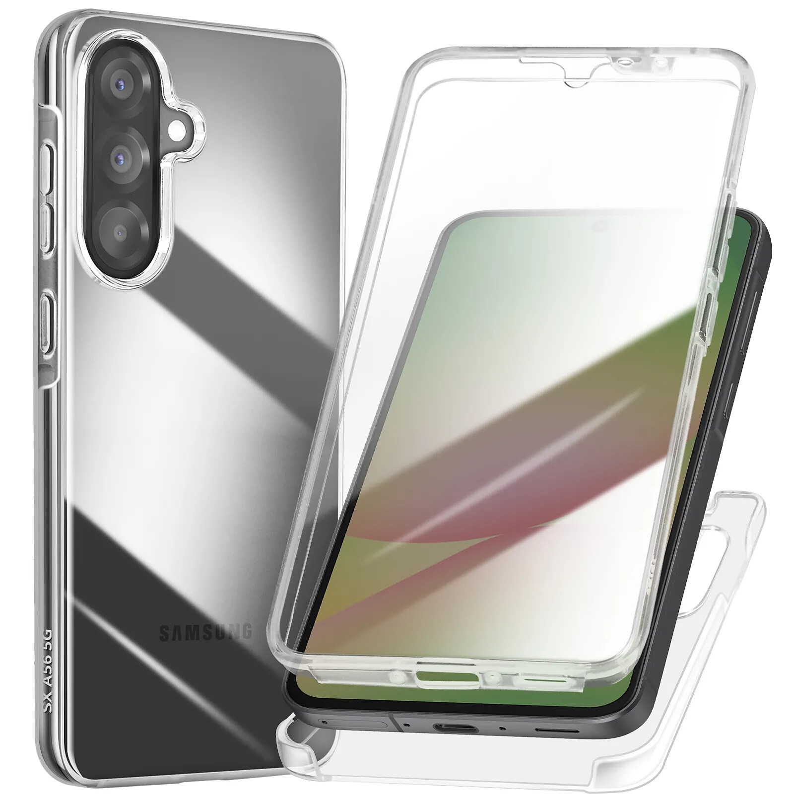 Avizar Coque Intégrale pour Samsung A26 Tactile Bord Caméra Surélevé