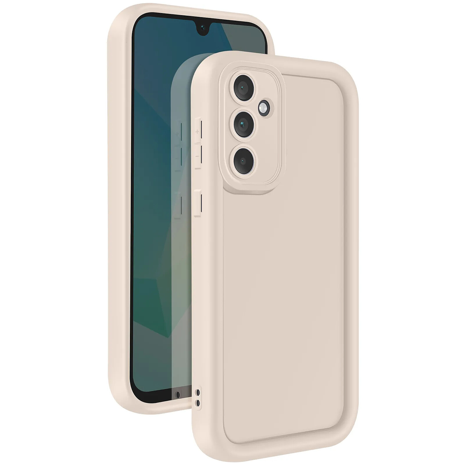 Avizar Coque pour Samsung Galaxy A35 Silicone Soft Touch Bordures Surélevées