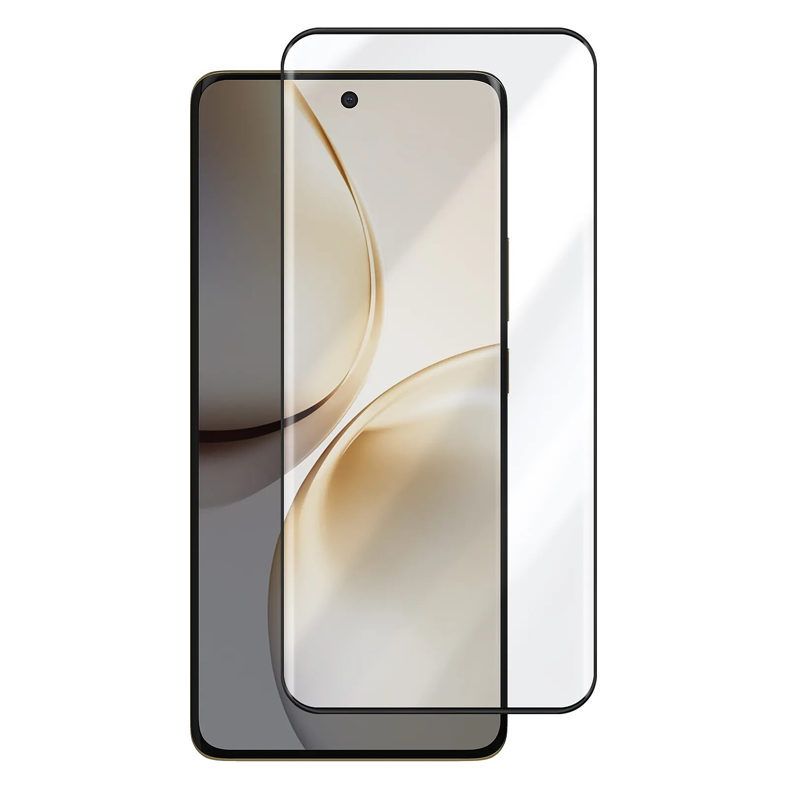 Dux Ducis Verre Trempé pour Realme 14 Pro Dureté 9H Biseauté Noir