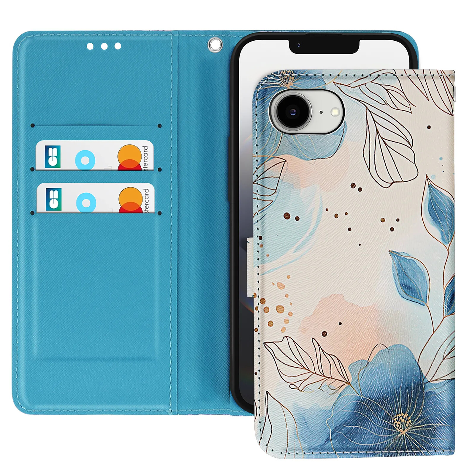 Étui Portefeuille Avizar Pour IPhone 16 Pro Max - Rose Clair - Simili-cuir Avec Dragonne