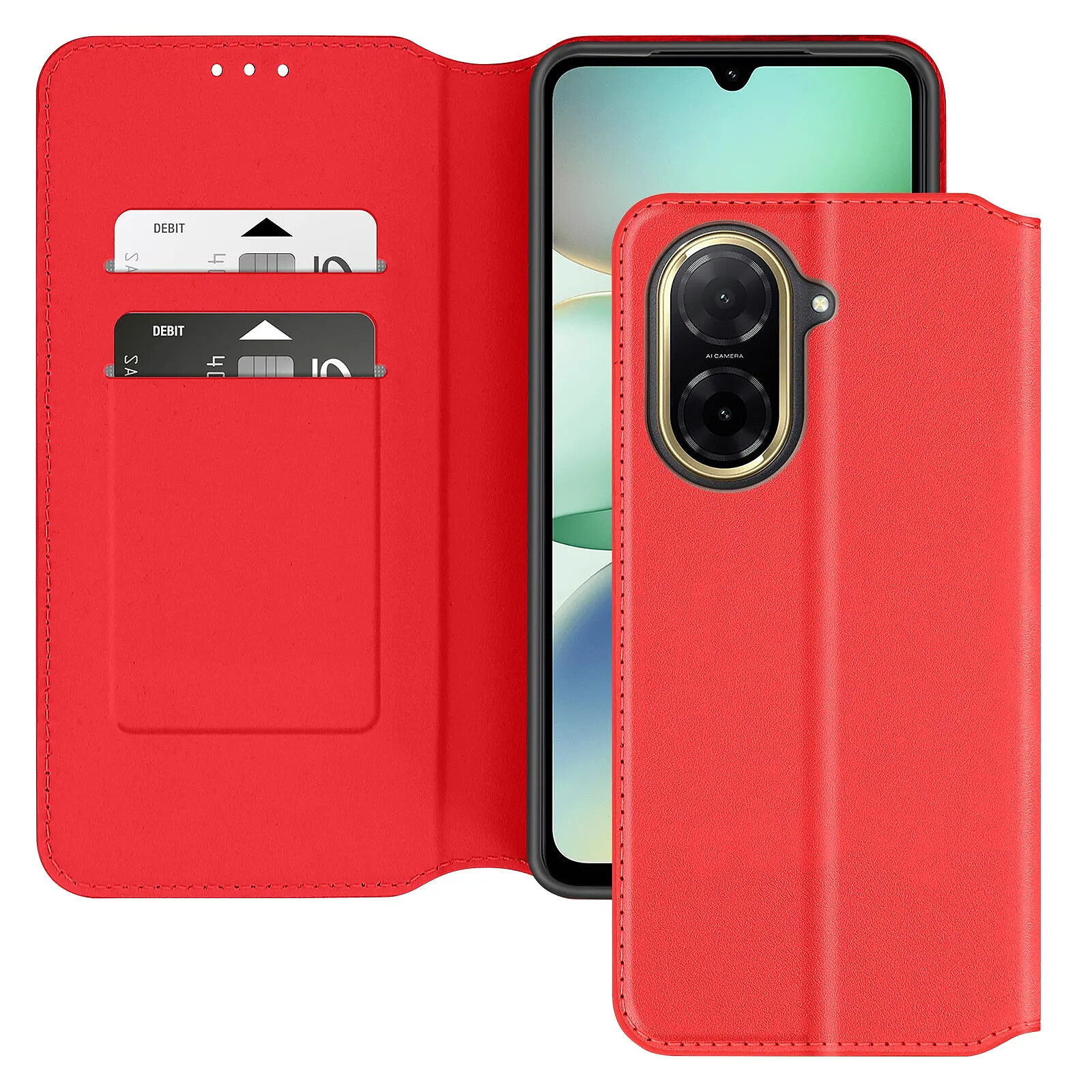 Avizar Étui pour Xiaomi Redmi A5 Clapet Porte-Cartes et Support Vidéo