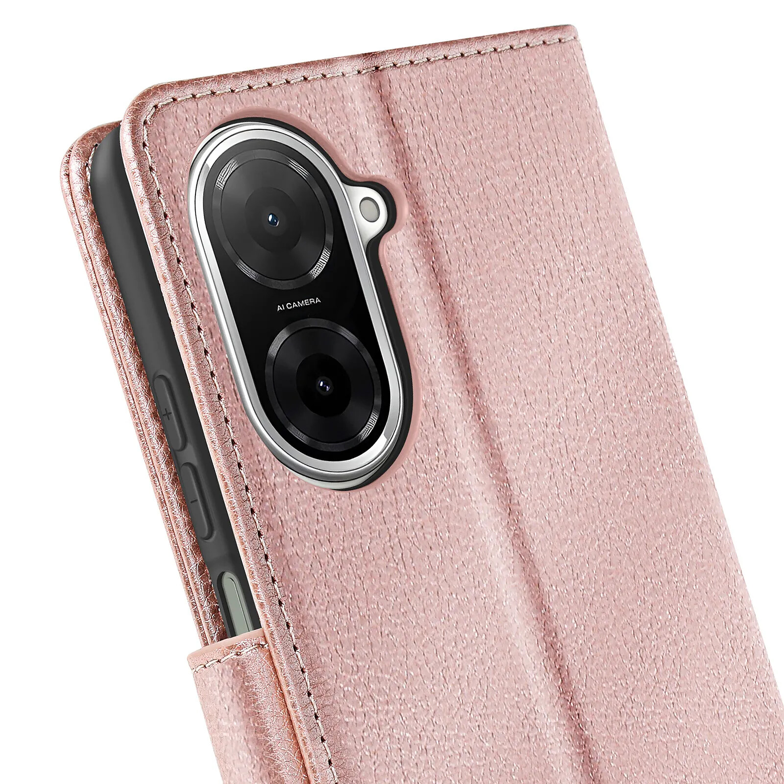 TEYYOS Étui Portefeuille Papillon 3D Pour Xiaomi Redmi A1 – Cuir PU Et TPU Rose, Avec Fentes Cartes