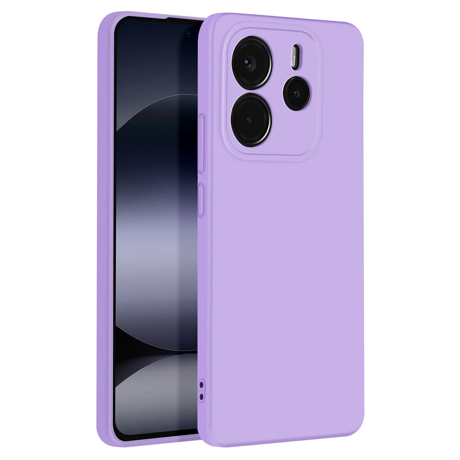 Avizar Coque pour Xiaomi Redmi Note 14 4G Semi-rigide Soft-touch Anti-traces